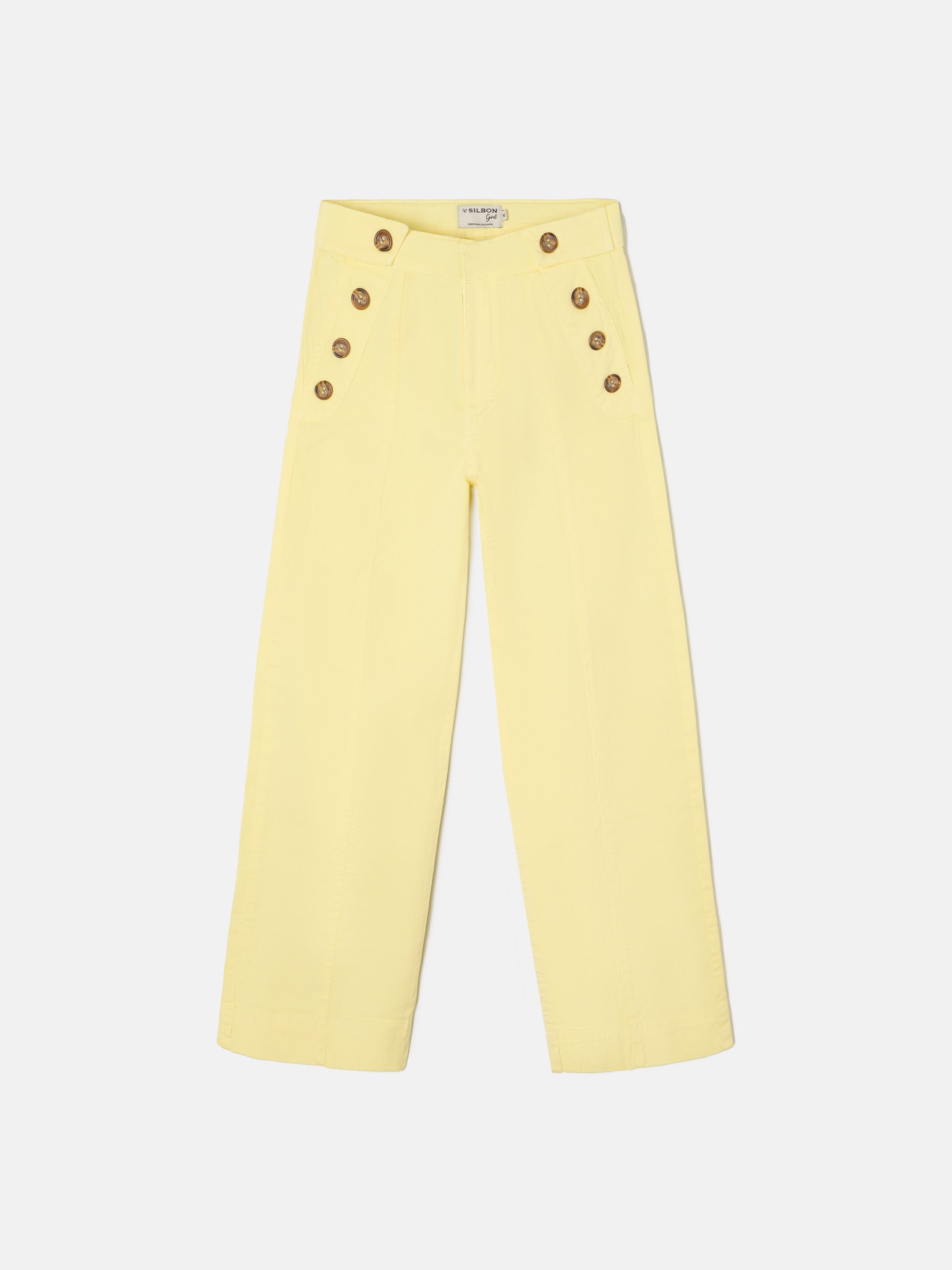 Pantalon girl marinero amarillo