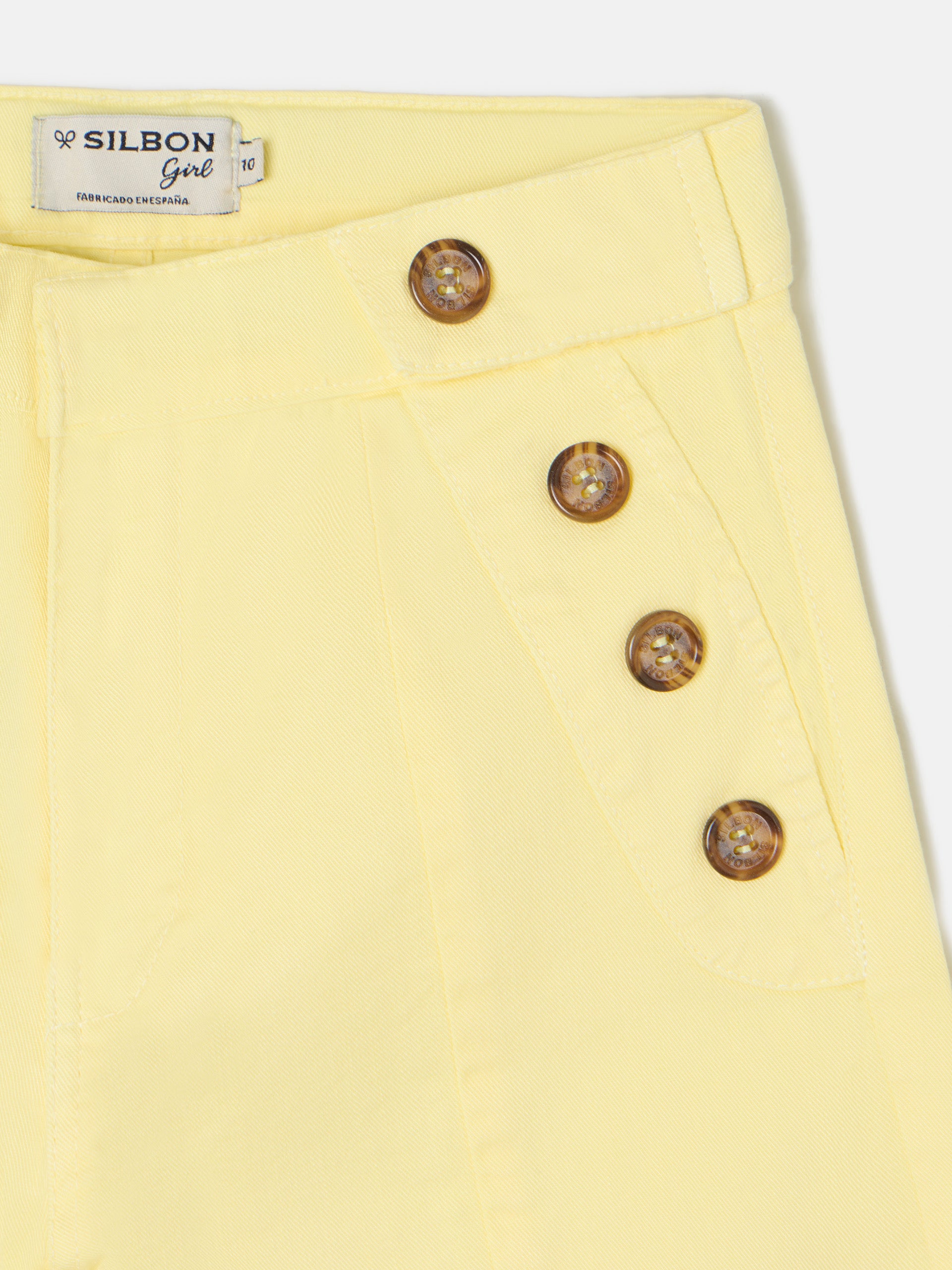 Pantalon girl marinero amarillo