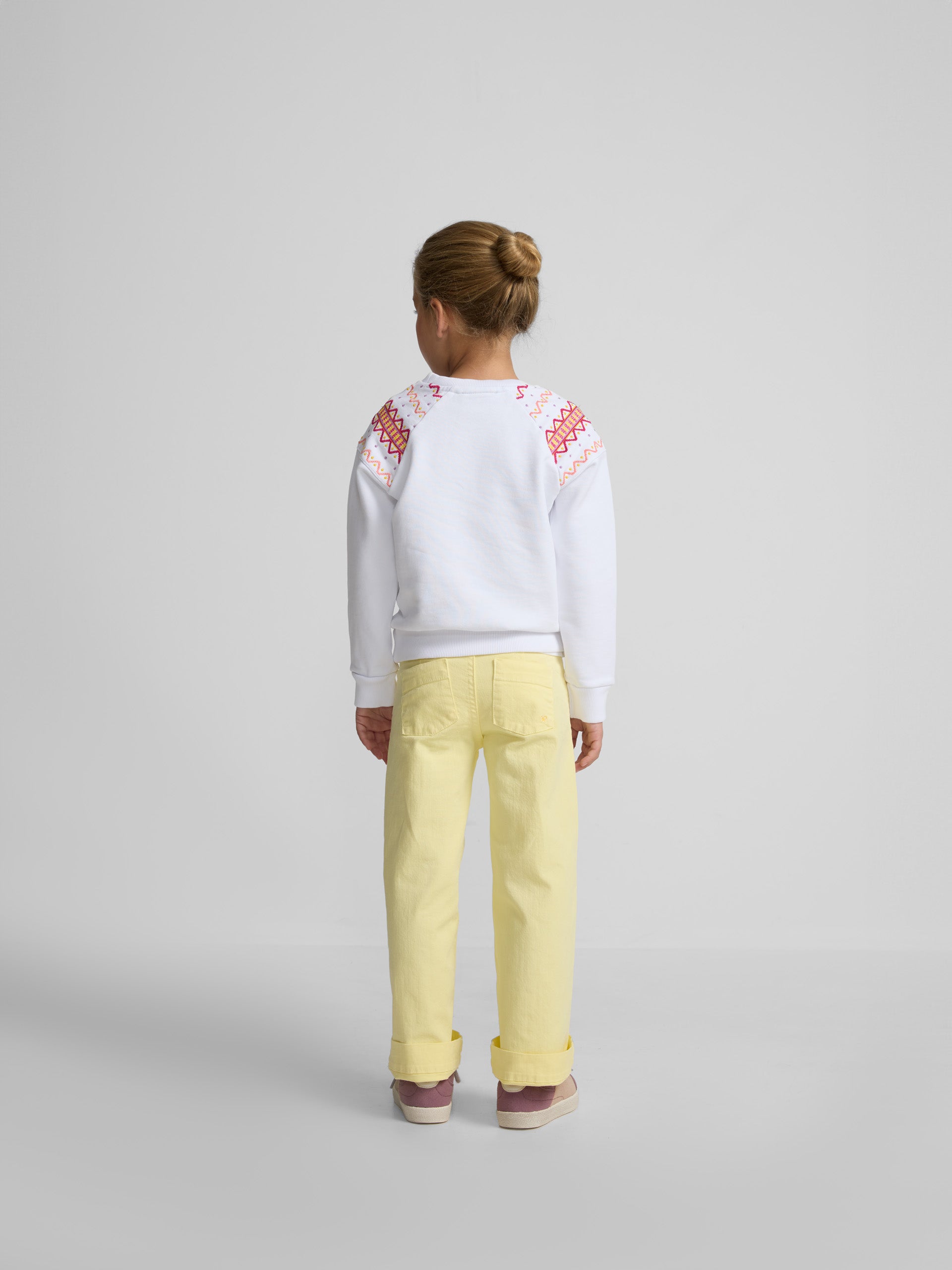 Pantalon girl marinero amarillo