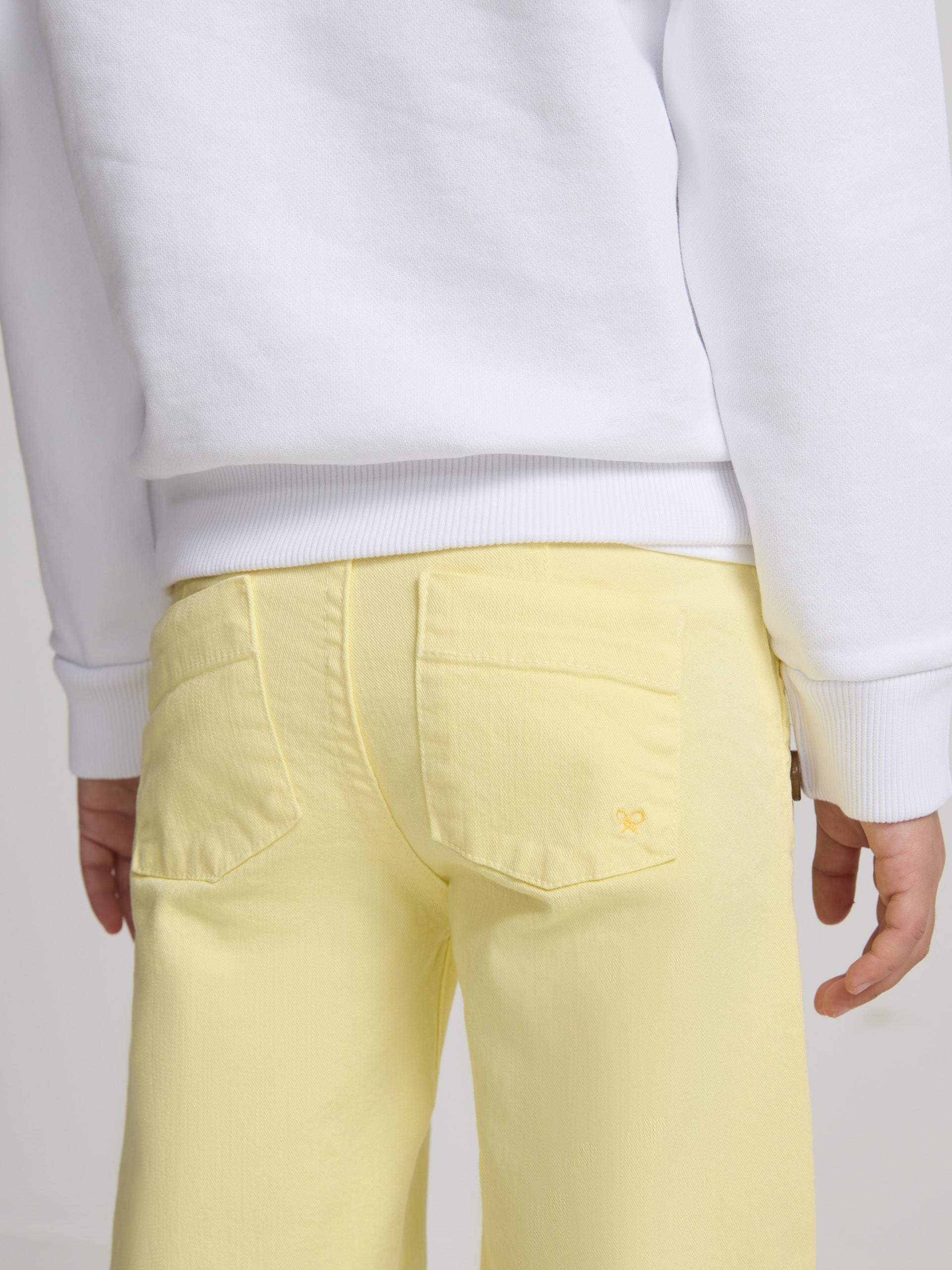 Pantalon girl marinero amarillo