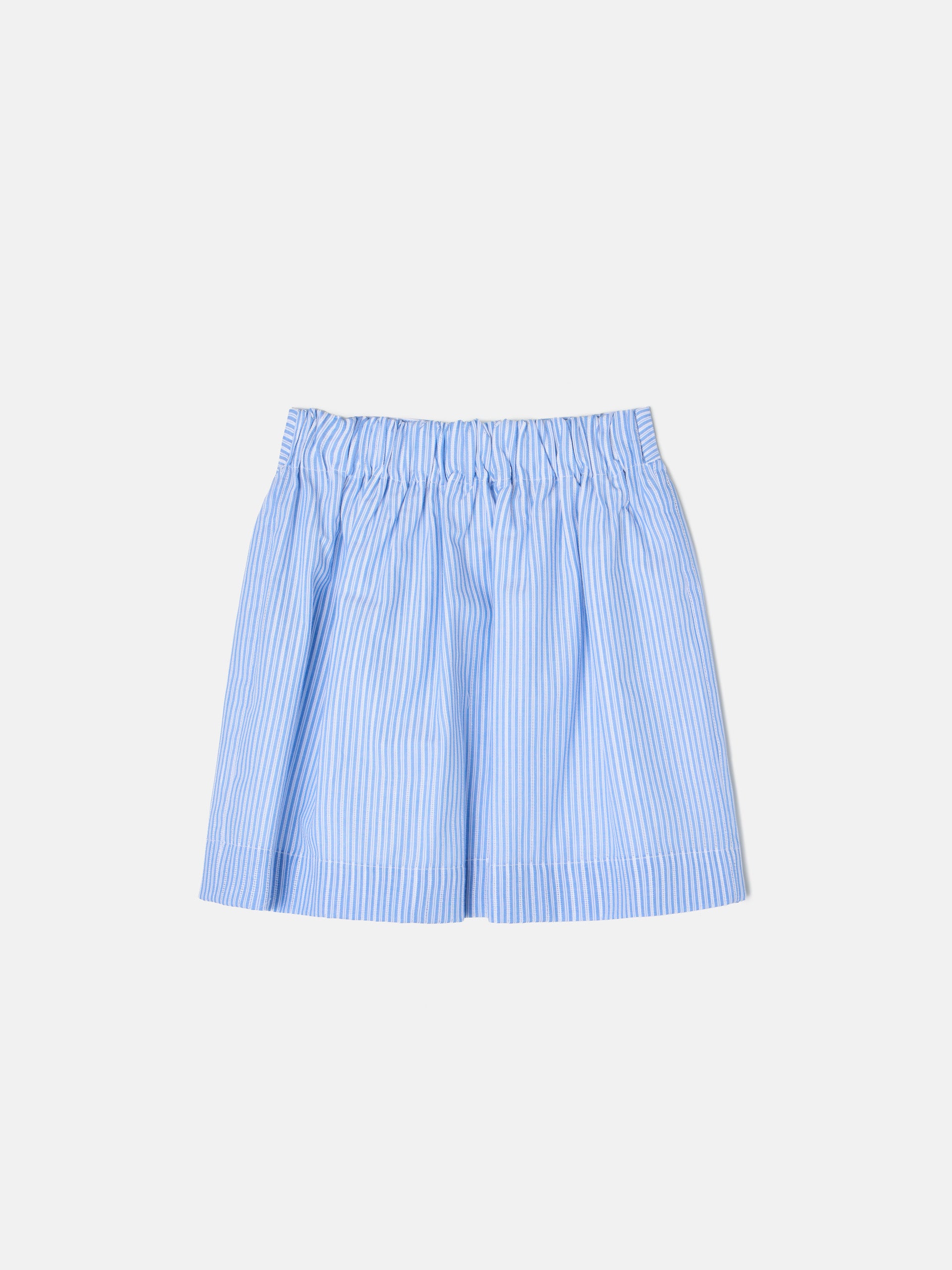 Falda mini girl rayas celeste