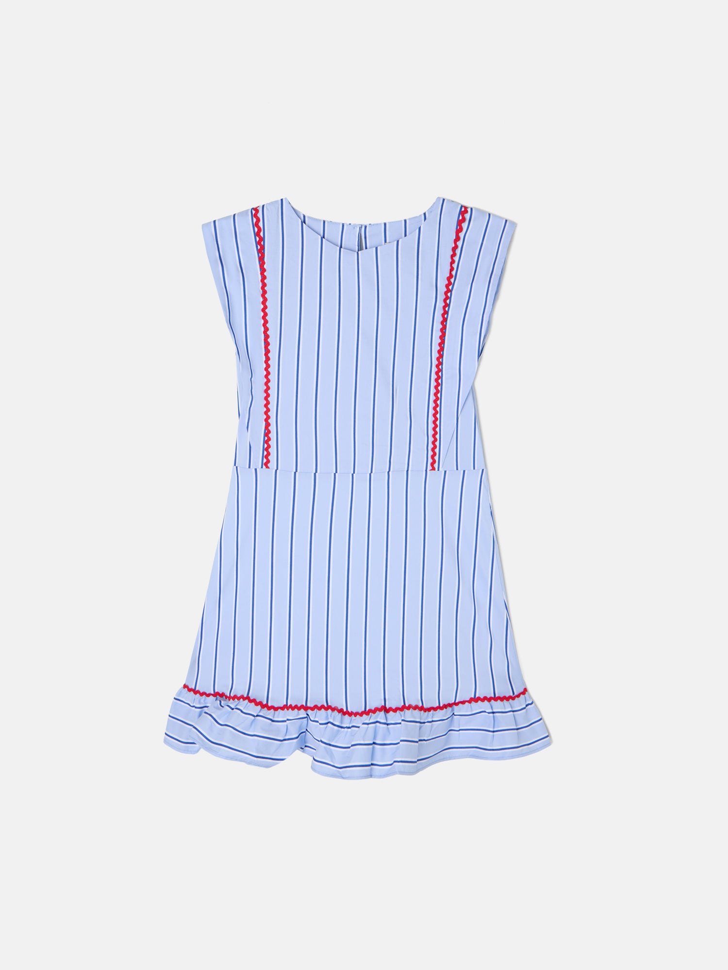 Girl dress blue stripes