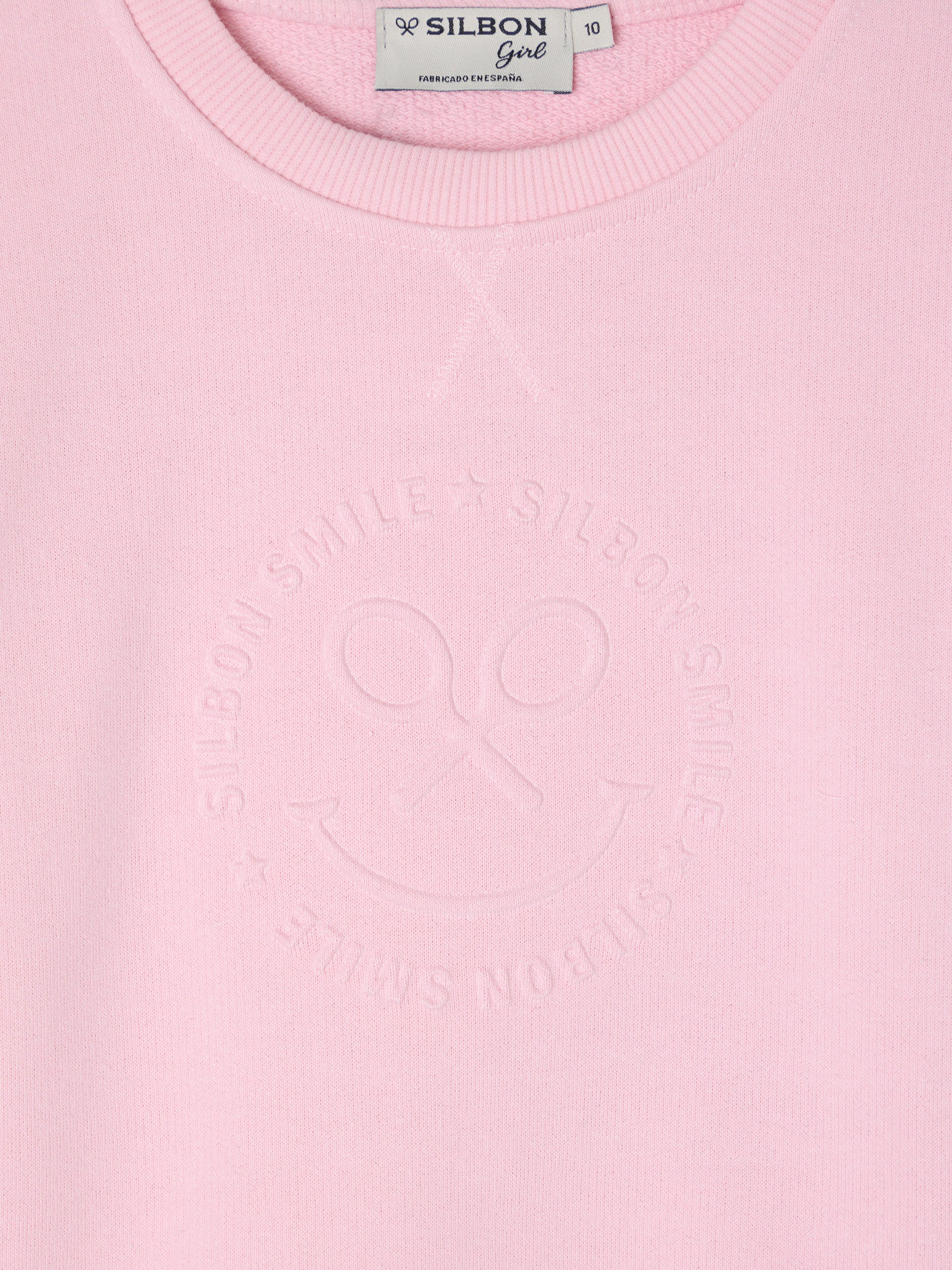 Sudadera girl smile rosa