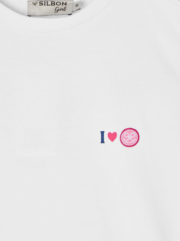 Camiseta girl I love blanca