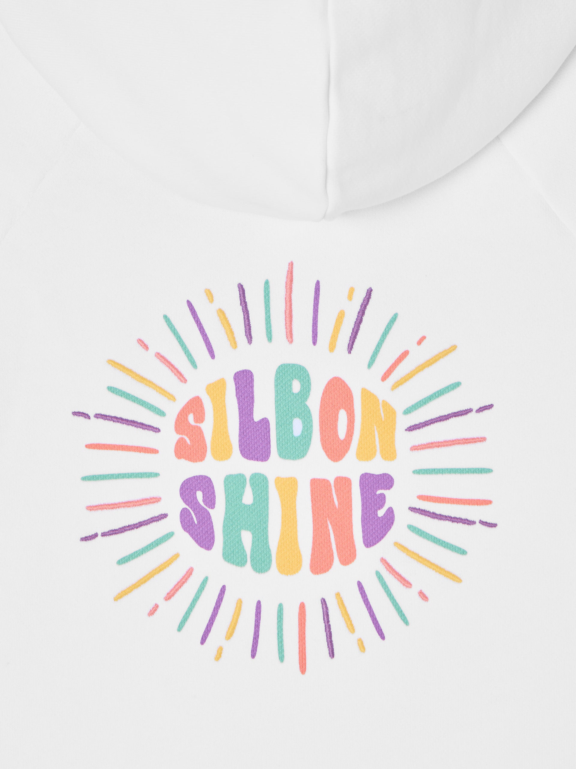 Sudadera girl silbon shine blanca