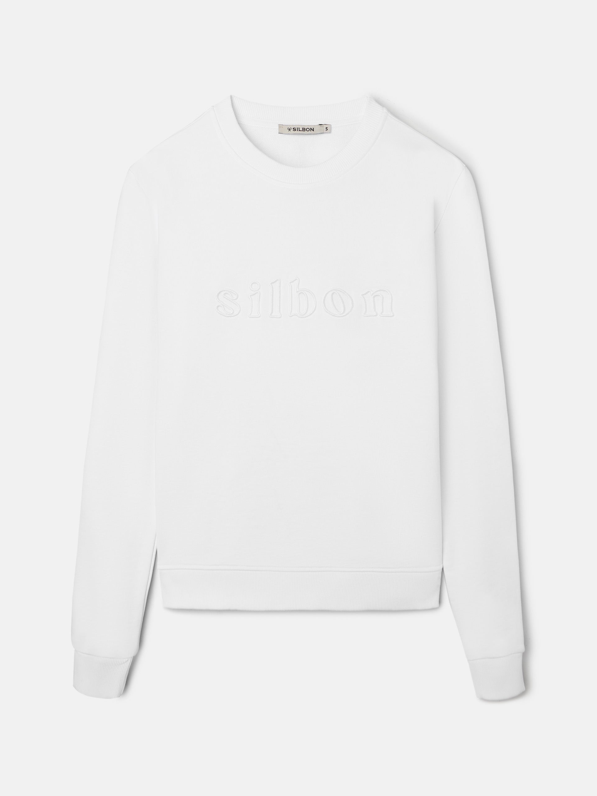 Sudadera woman bordado silbon blanca