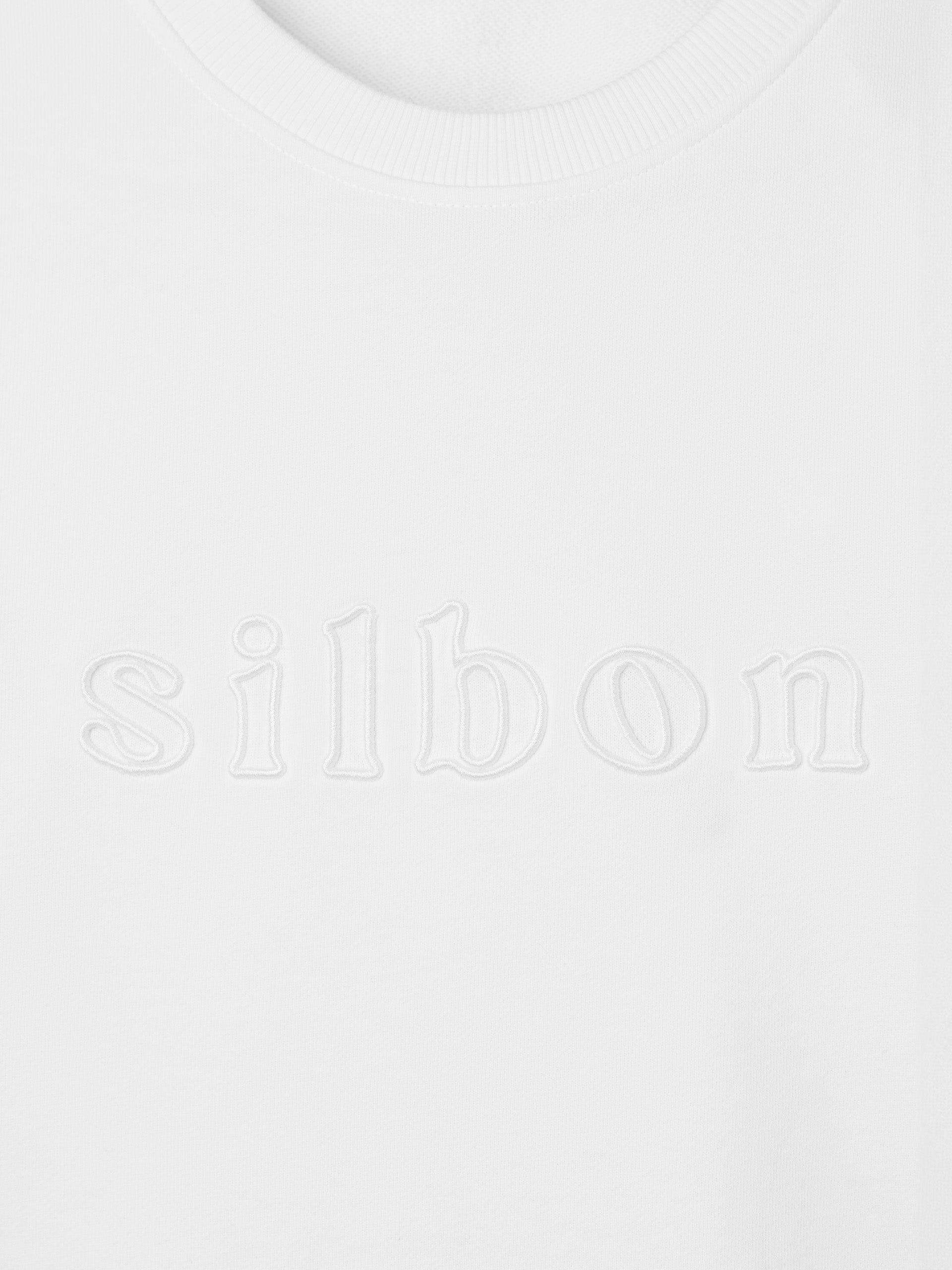 Sudadera woman bordado silbon blanca