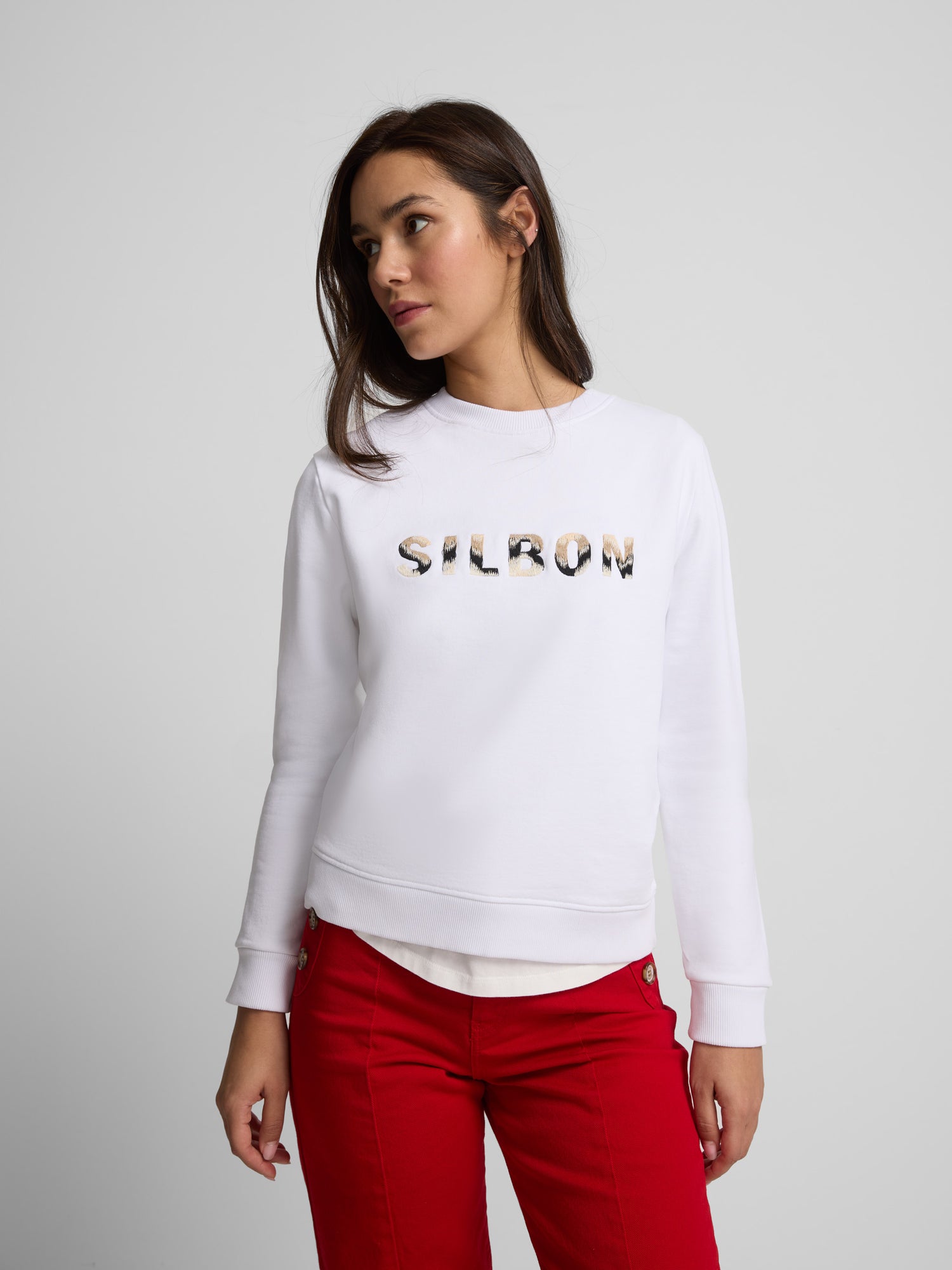 Sudadera woman garabateado cameles y blanca