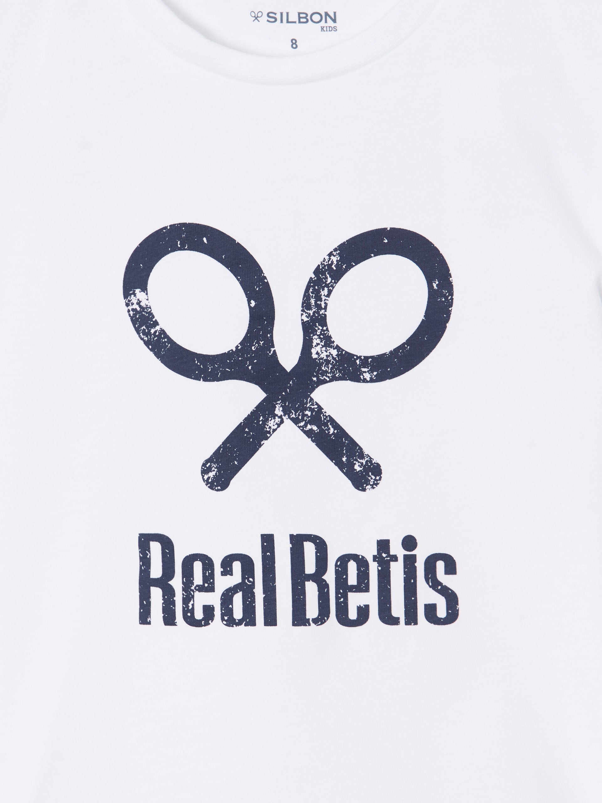 Camiseta girl raqueta real betis blanca