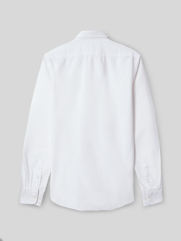 Polera sport oxford blanca