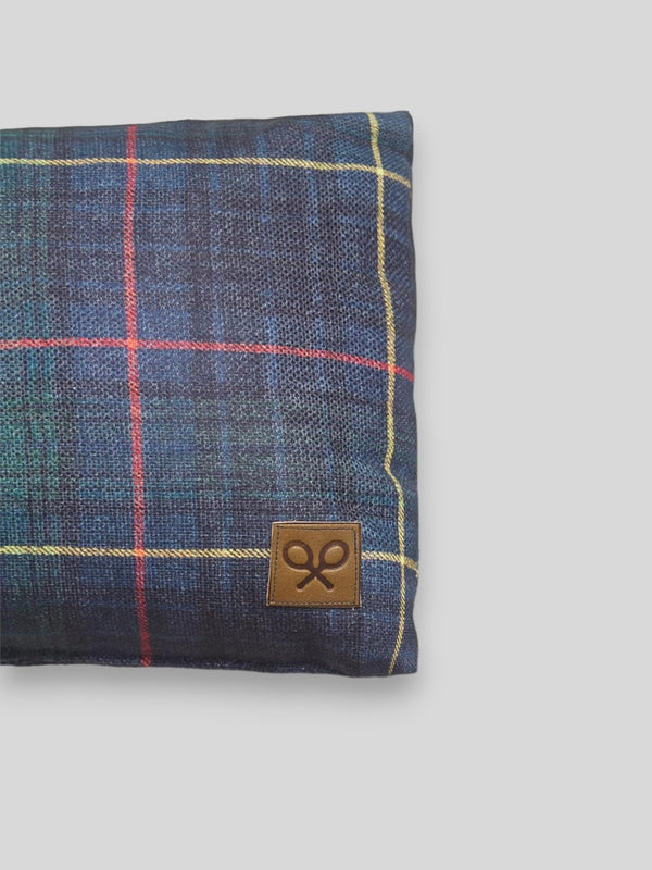 Cojin rectangular cuadro tartan verde