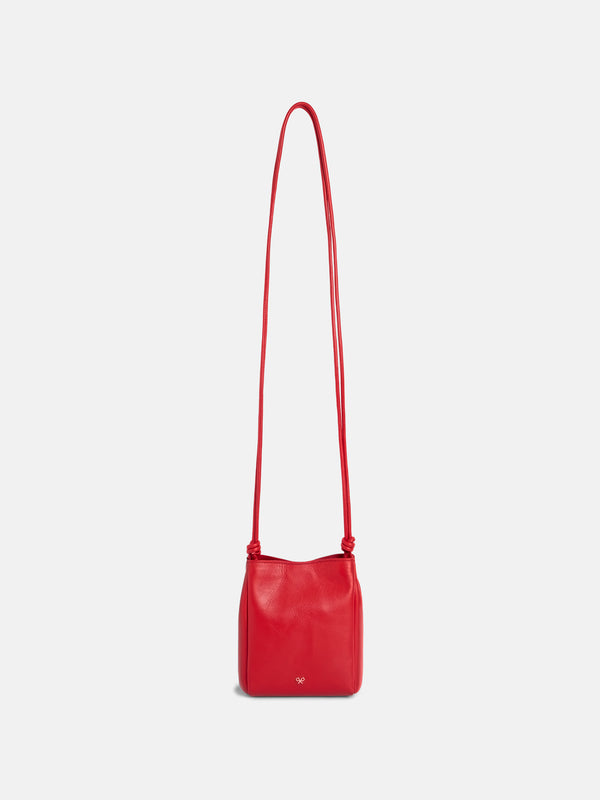 Bolso nudo piel rojo