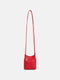 Sac noeud en cuir rouge