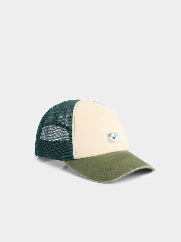 Gorra trucker parche verde