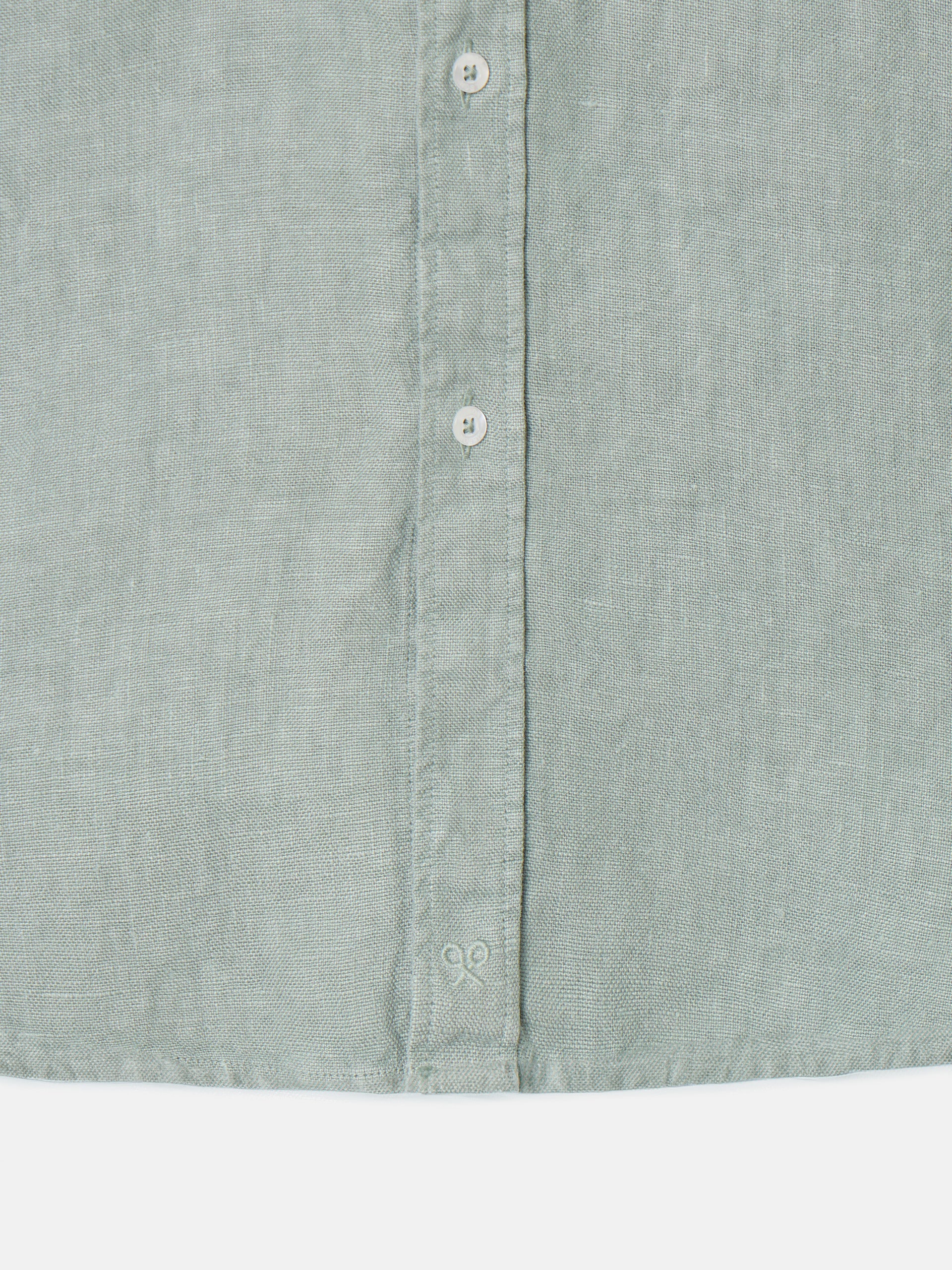 Camisa sport linen warm verde