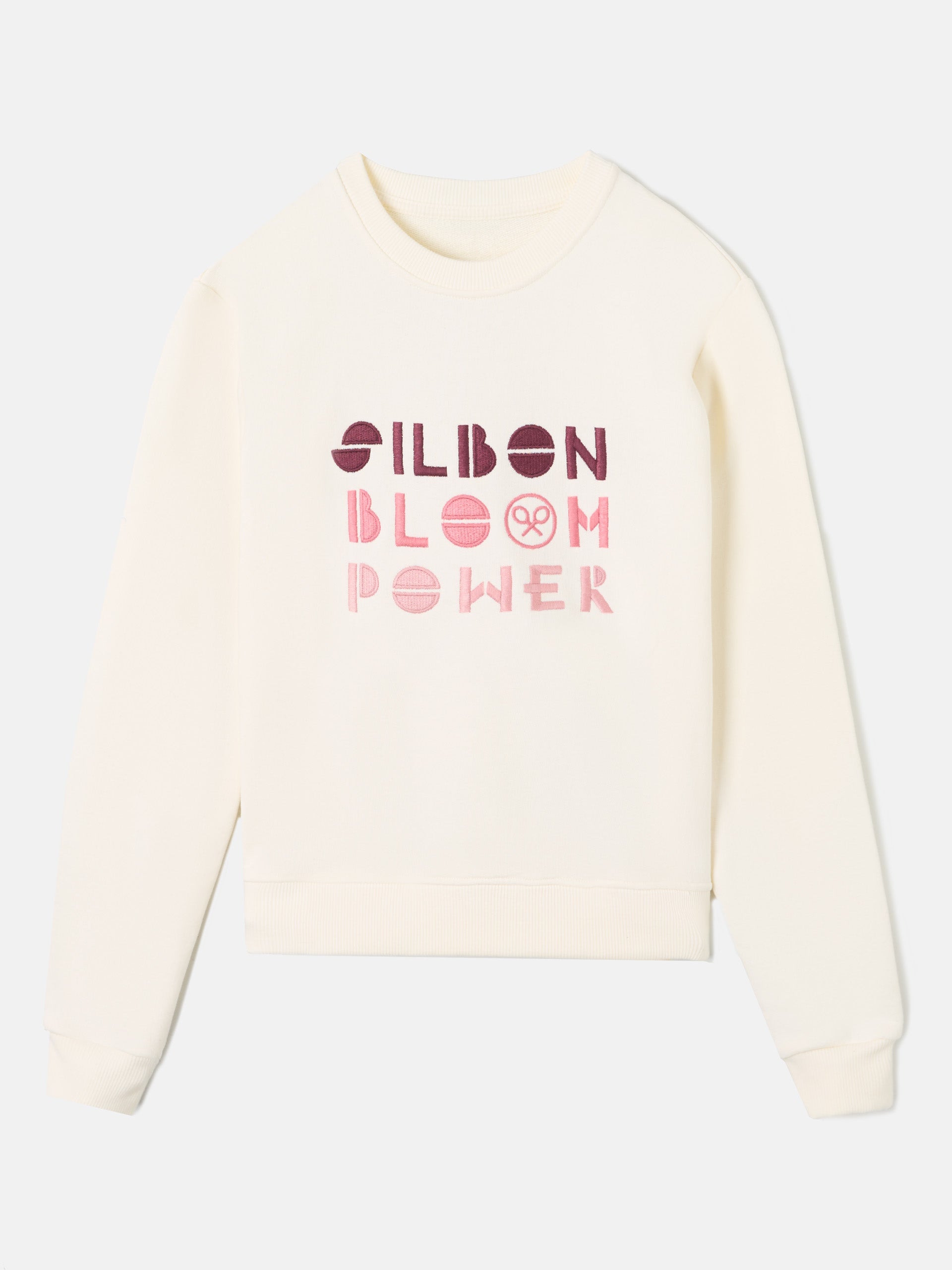 Sudadera woman bloom power crudo