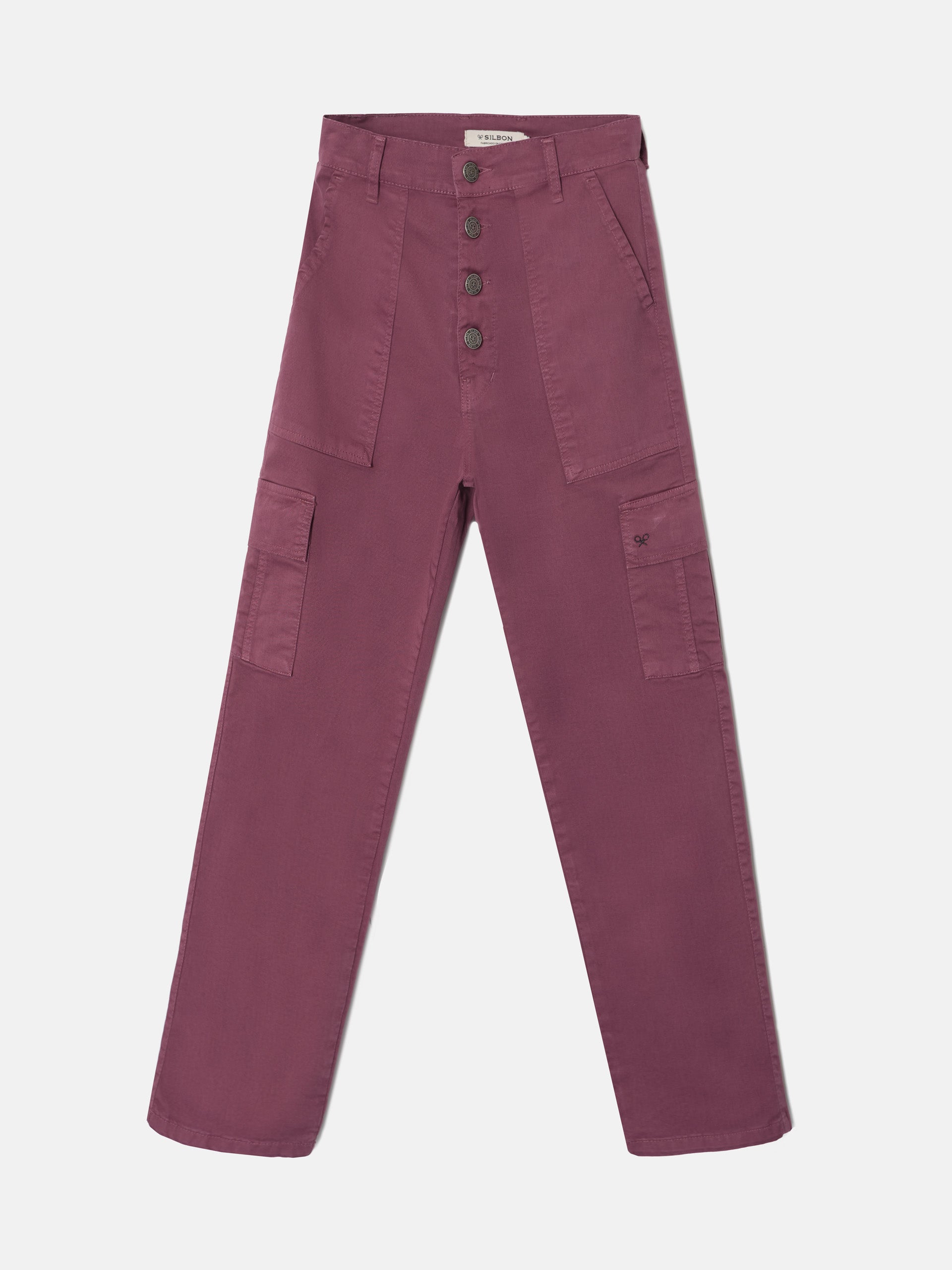 Pantalon cargo morado