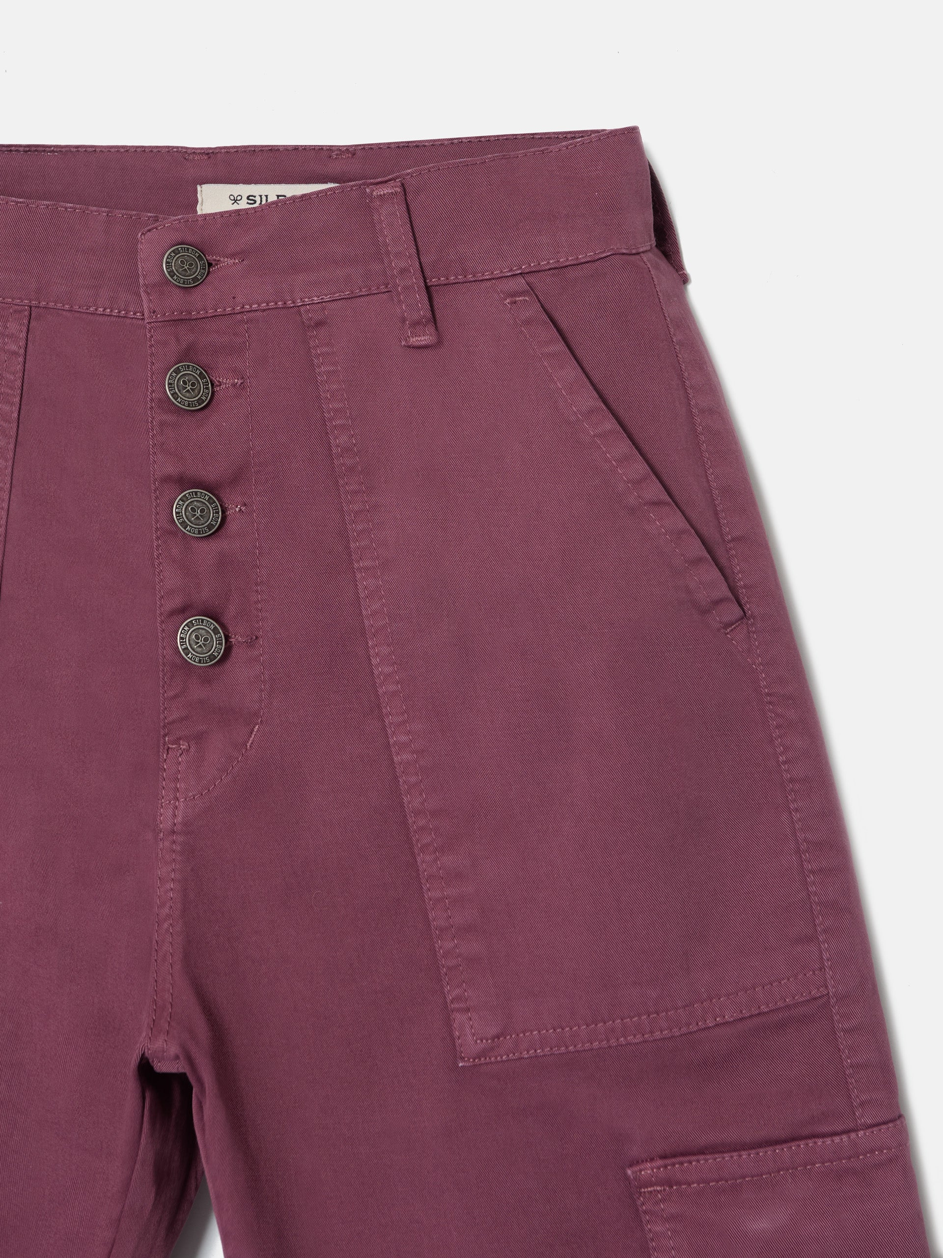 Pantalon cargo morado