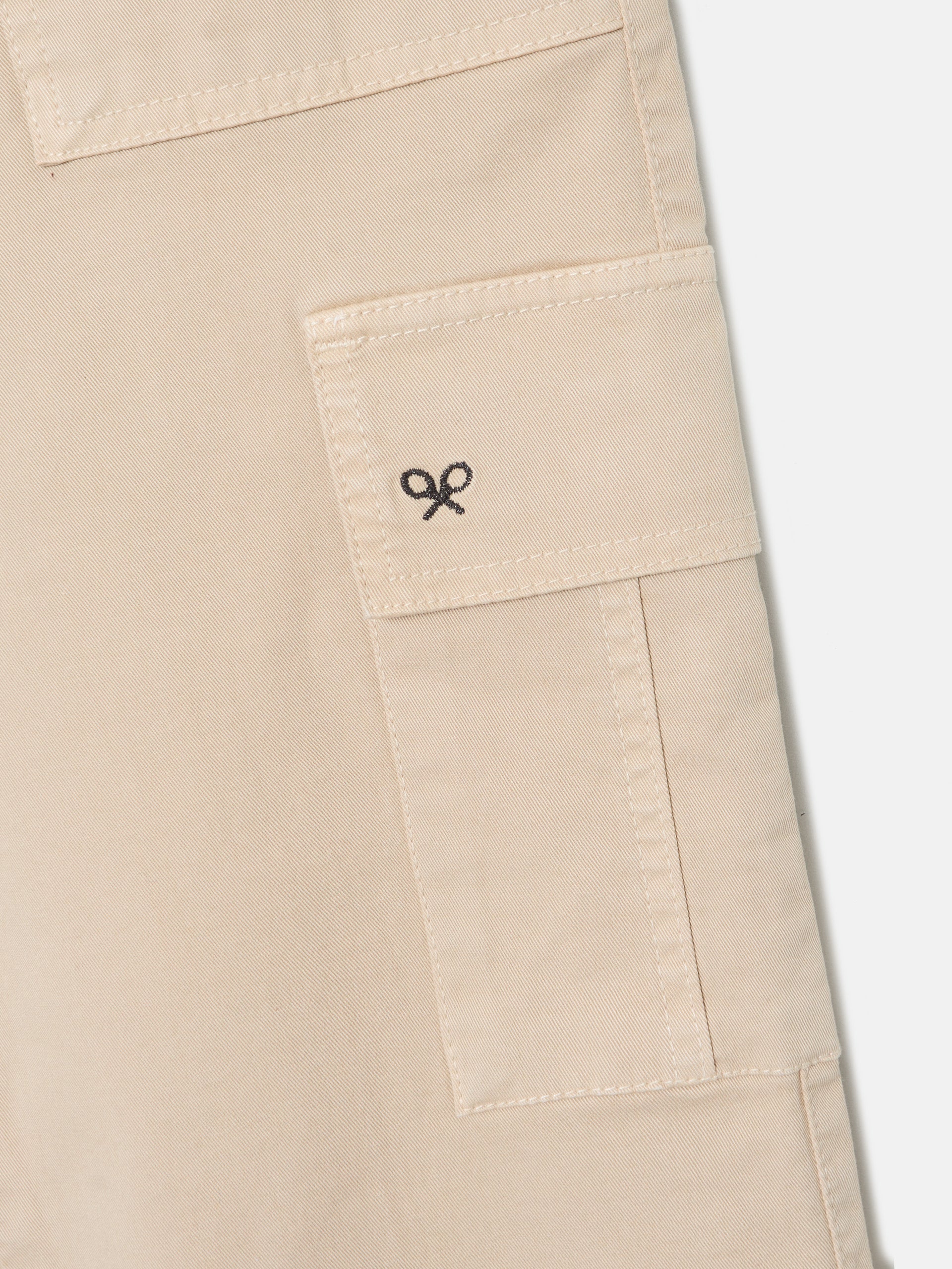 Pantalon cargo beige