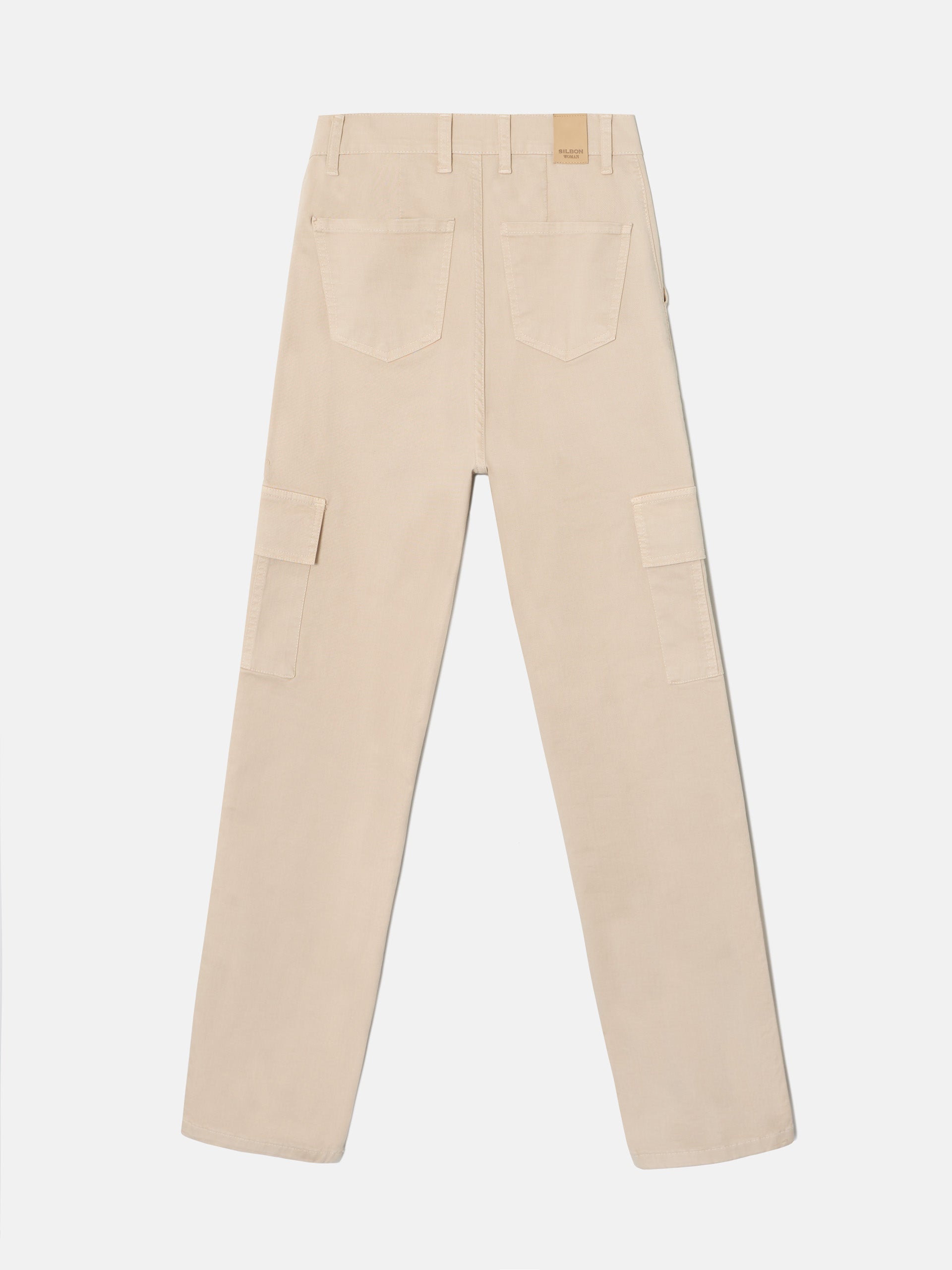 Pantalon cargo beige