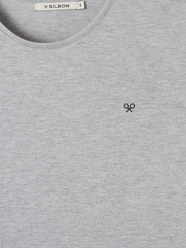 Camiseta woman mini logo sun gris