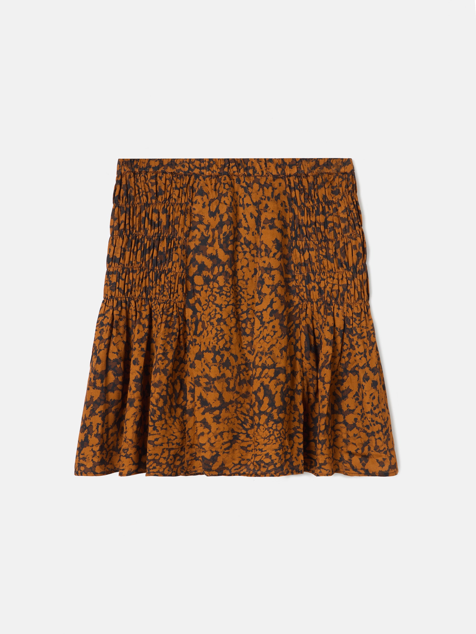 Falda mini estampado animal print marron