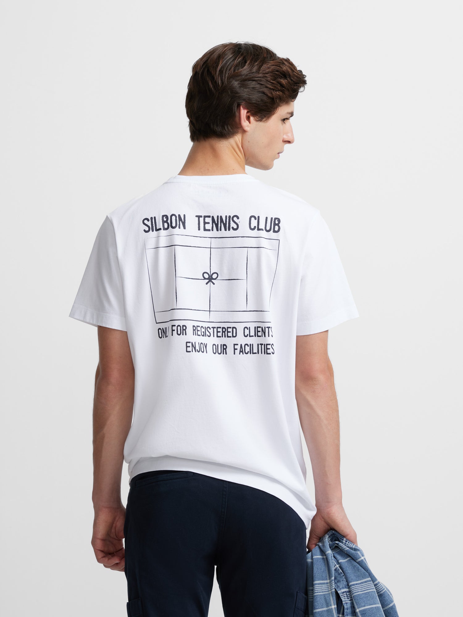 Camiseta silbon tennis club blanca