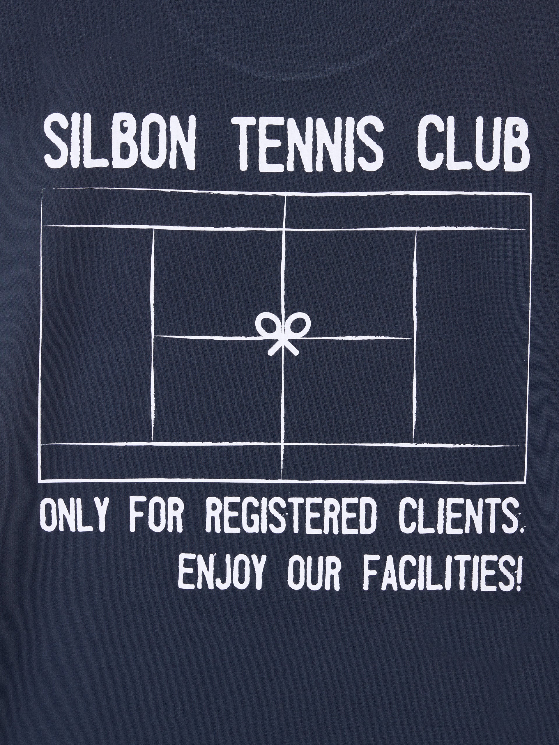 Camiseta silbon tennis club azul marino