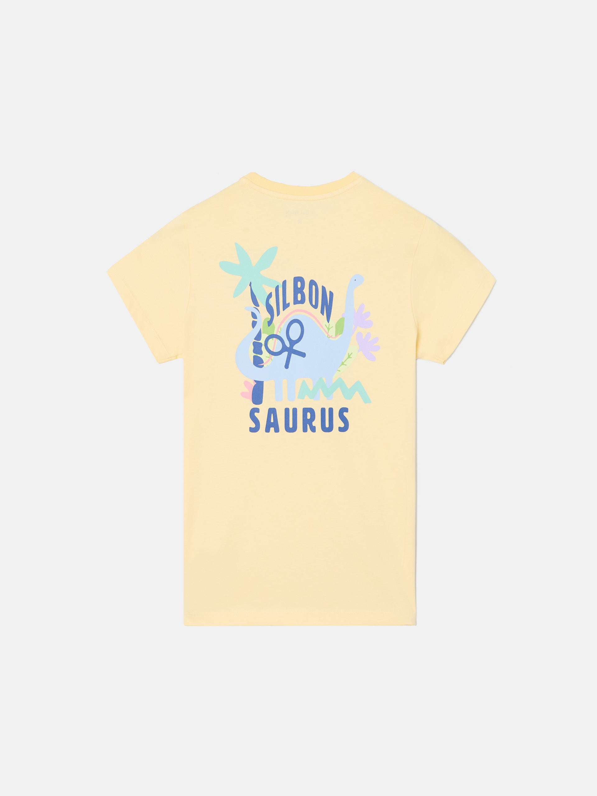 Camiseta kids silbon saurus amarilla