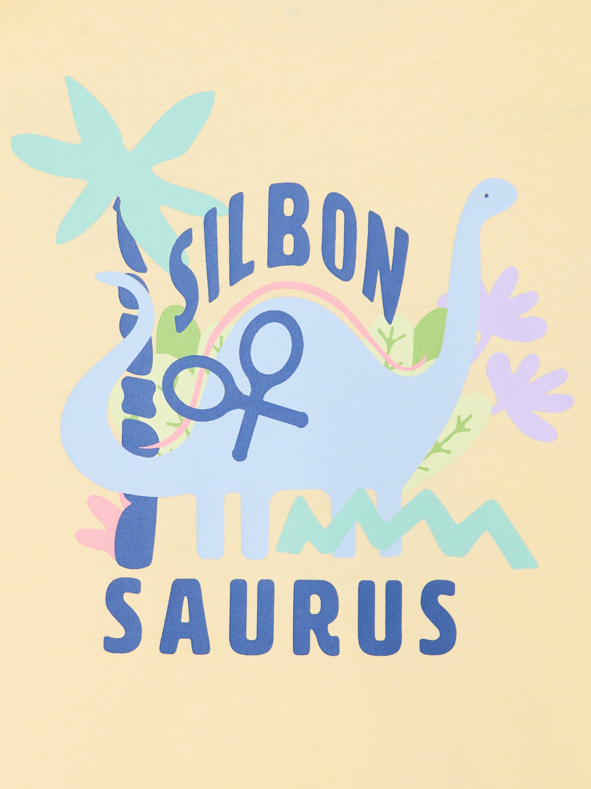 Camiseta kids silbon saurus amarilla