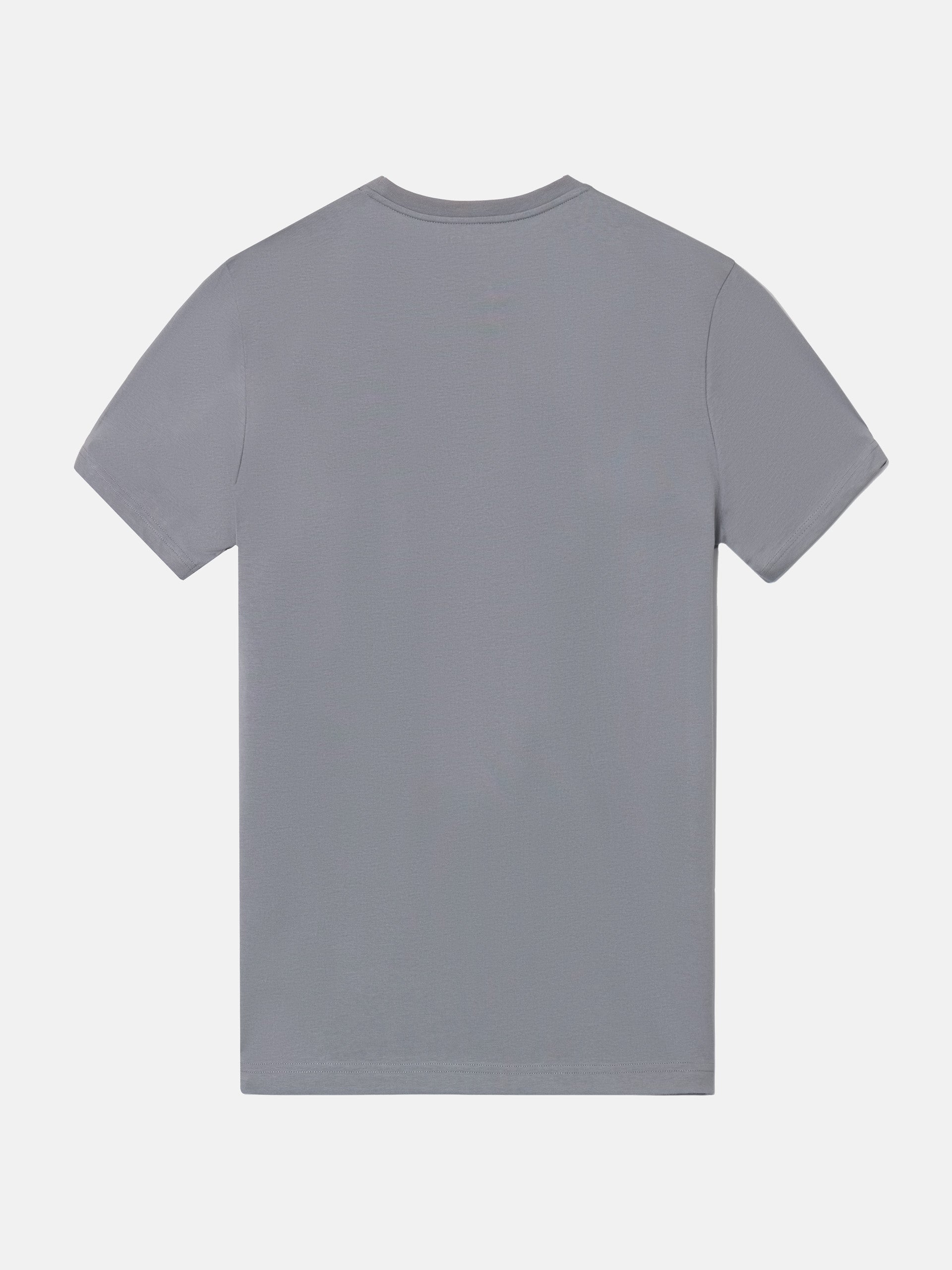 Camiseta logo raqueta media gris