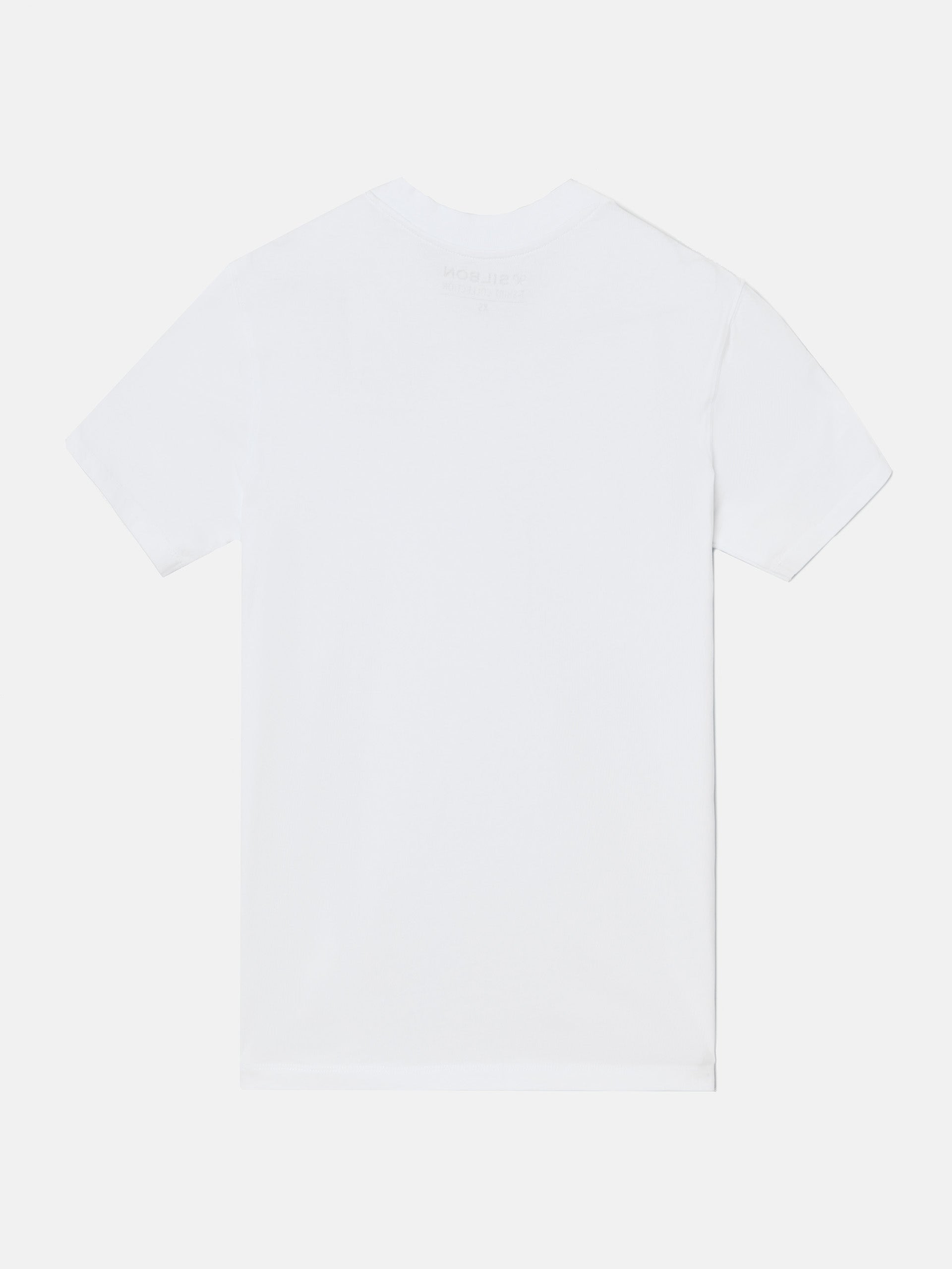 Camiseta relaxed fit miniparche blanca