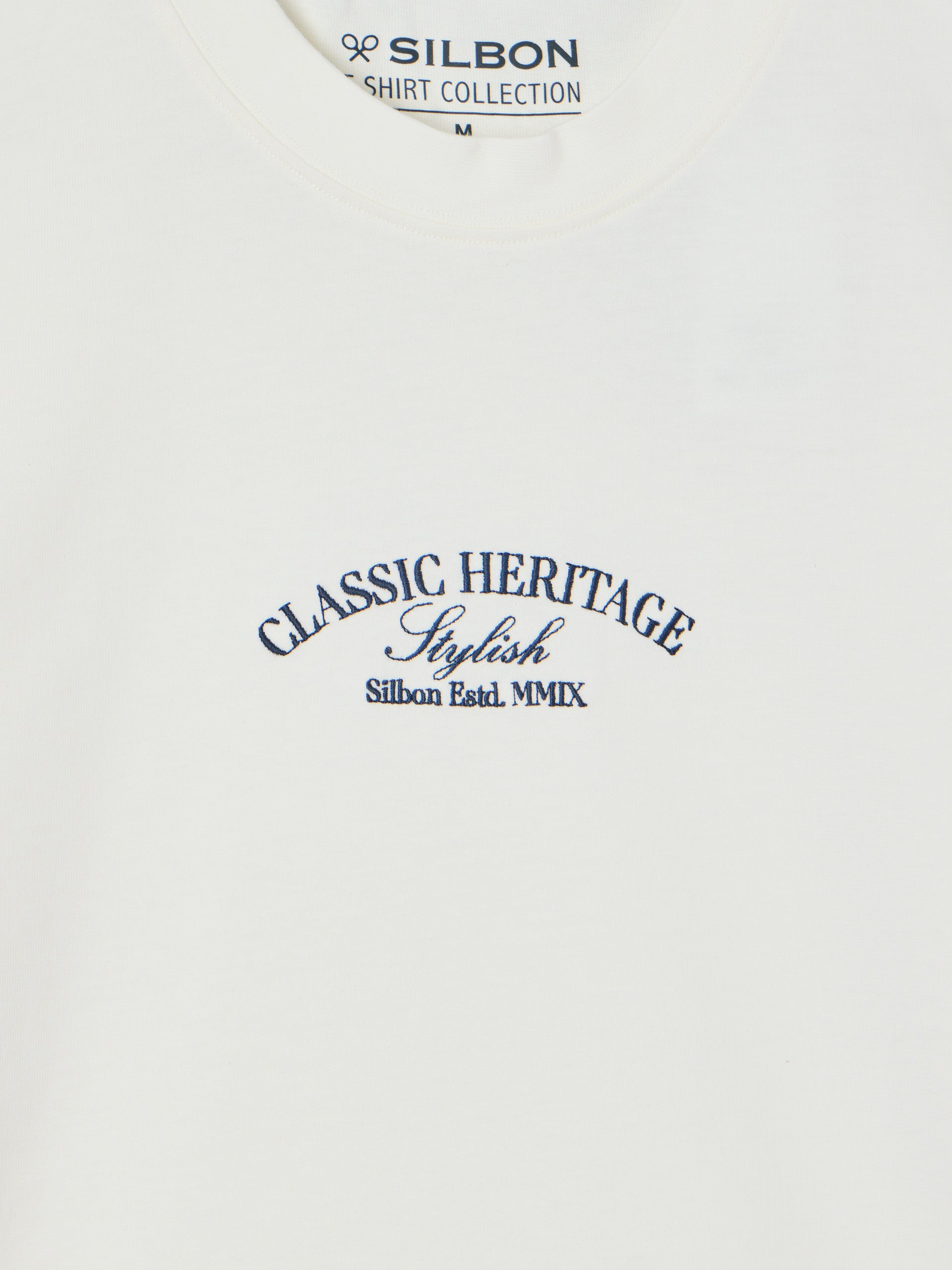 Camiseta special fit classic heritage crema