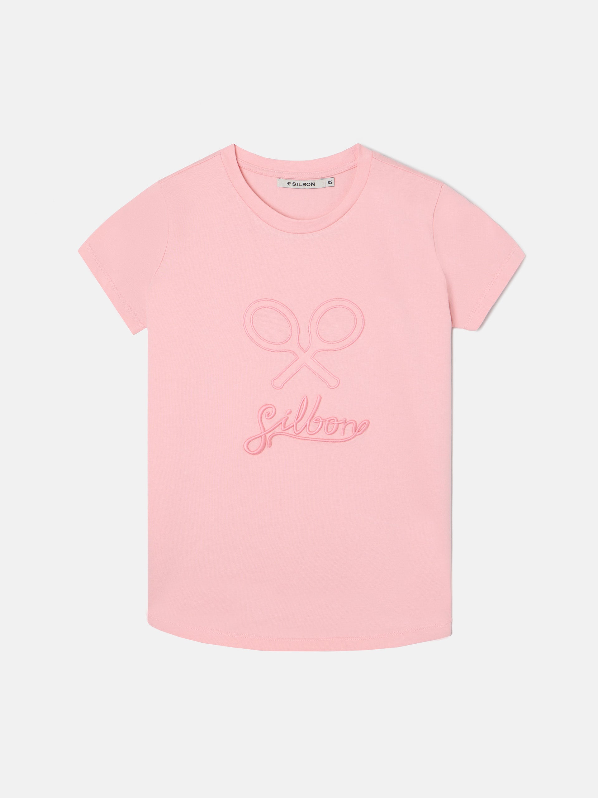 Camiseta woman clasica rosa pastel