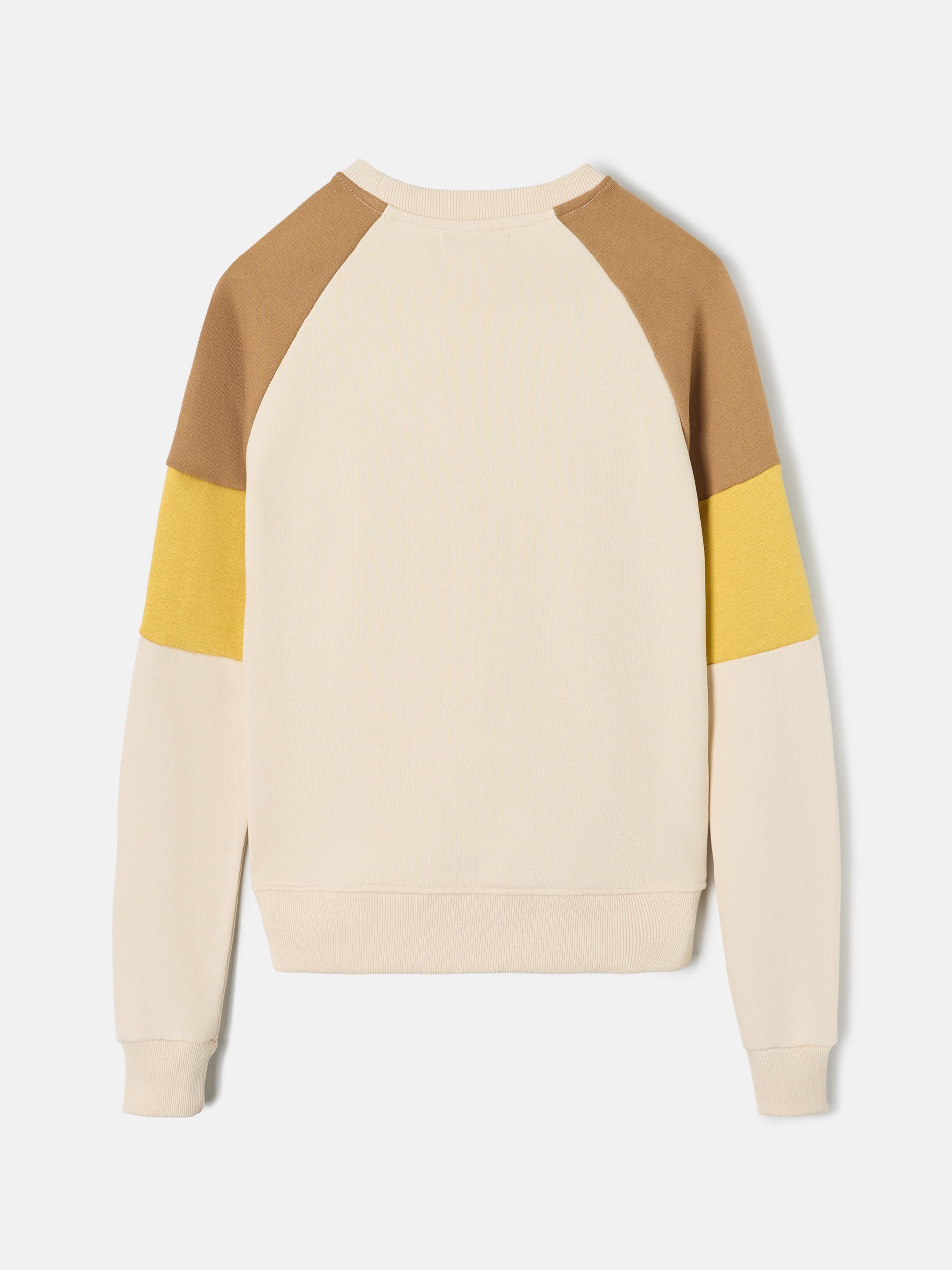 Sudadera woman tricolor beige y amarillo