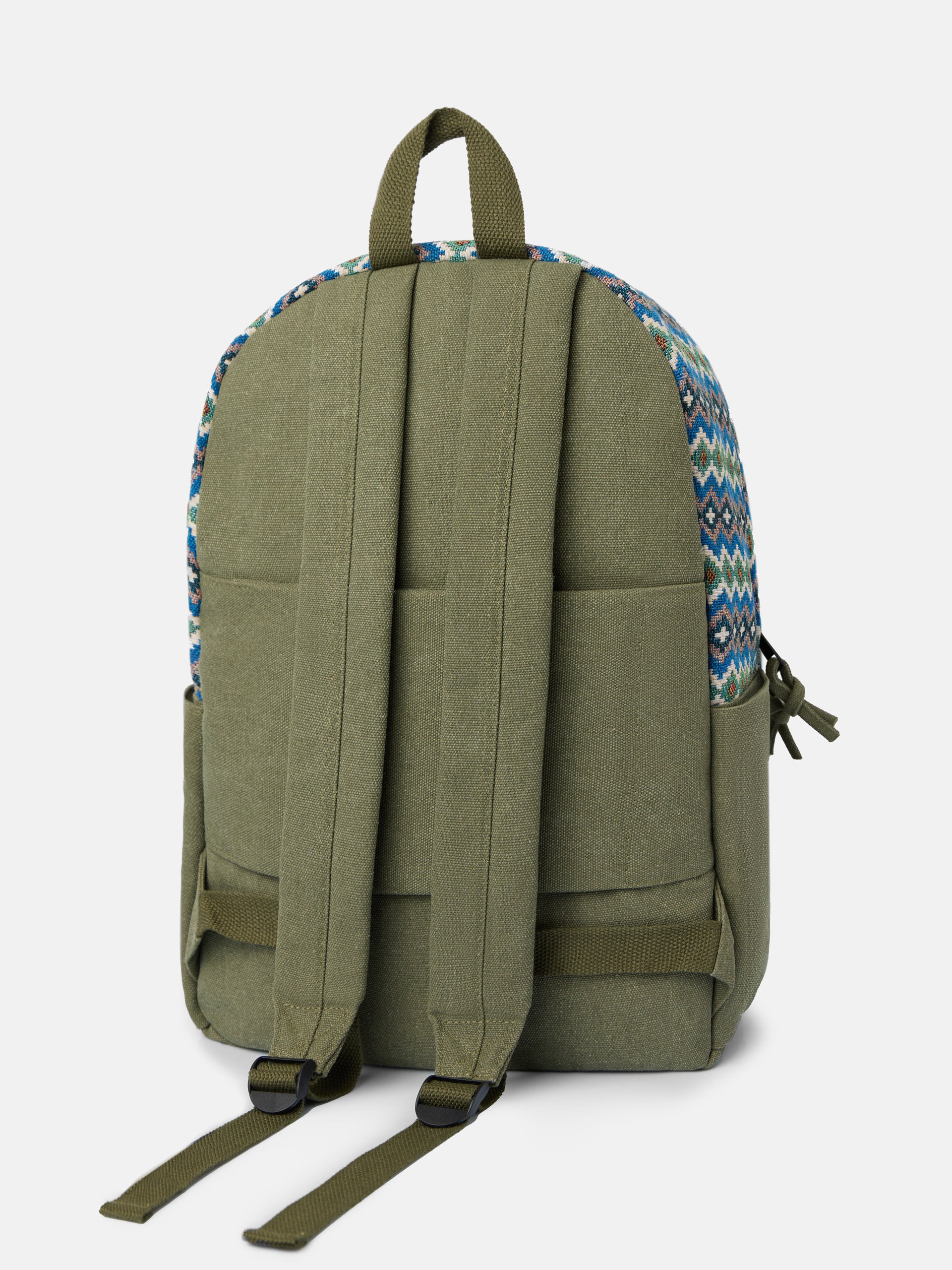 Mochila sport etnica verde