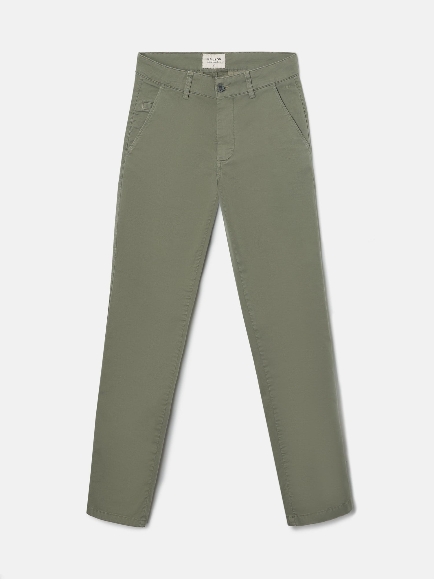 Pantalon sport chino style verde