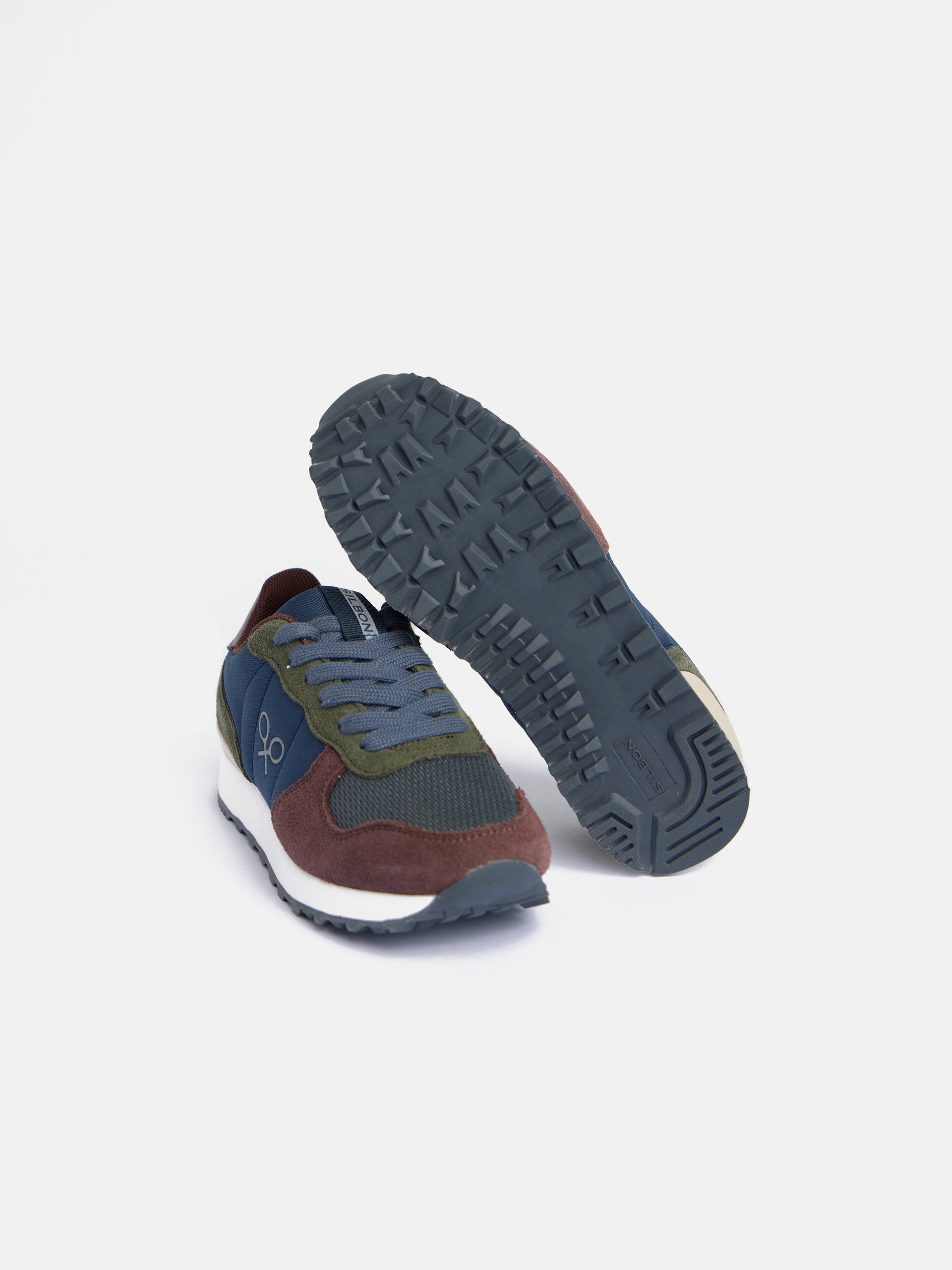 Zapatilla kids running multicolor marino