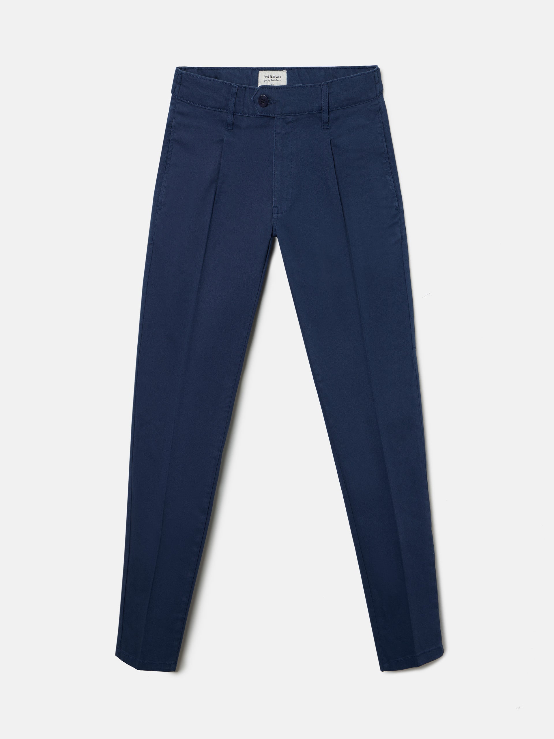 Pantalon sport chino pinza azul marino