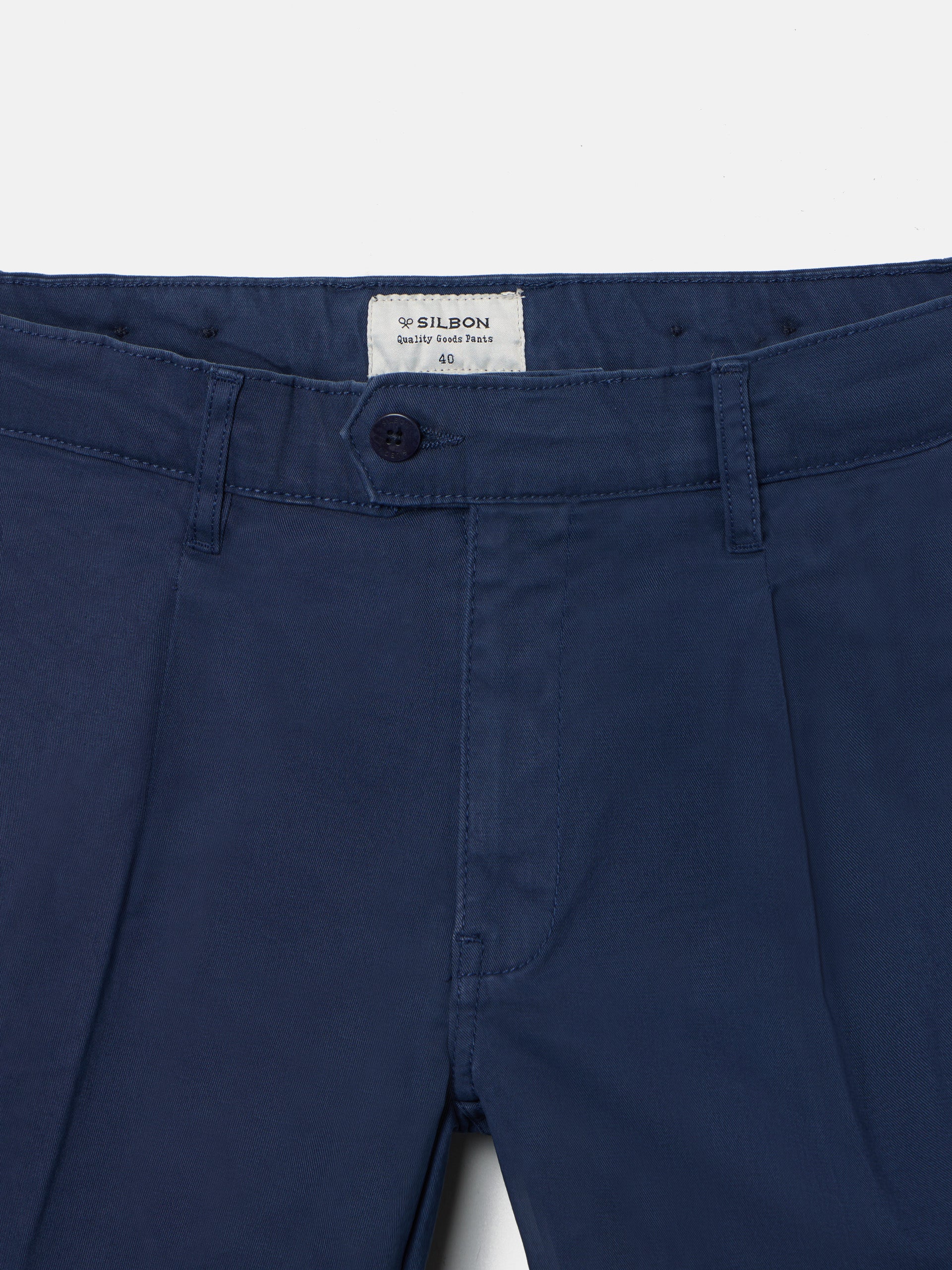 Pantalon sport chino pinza azul marino