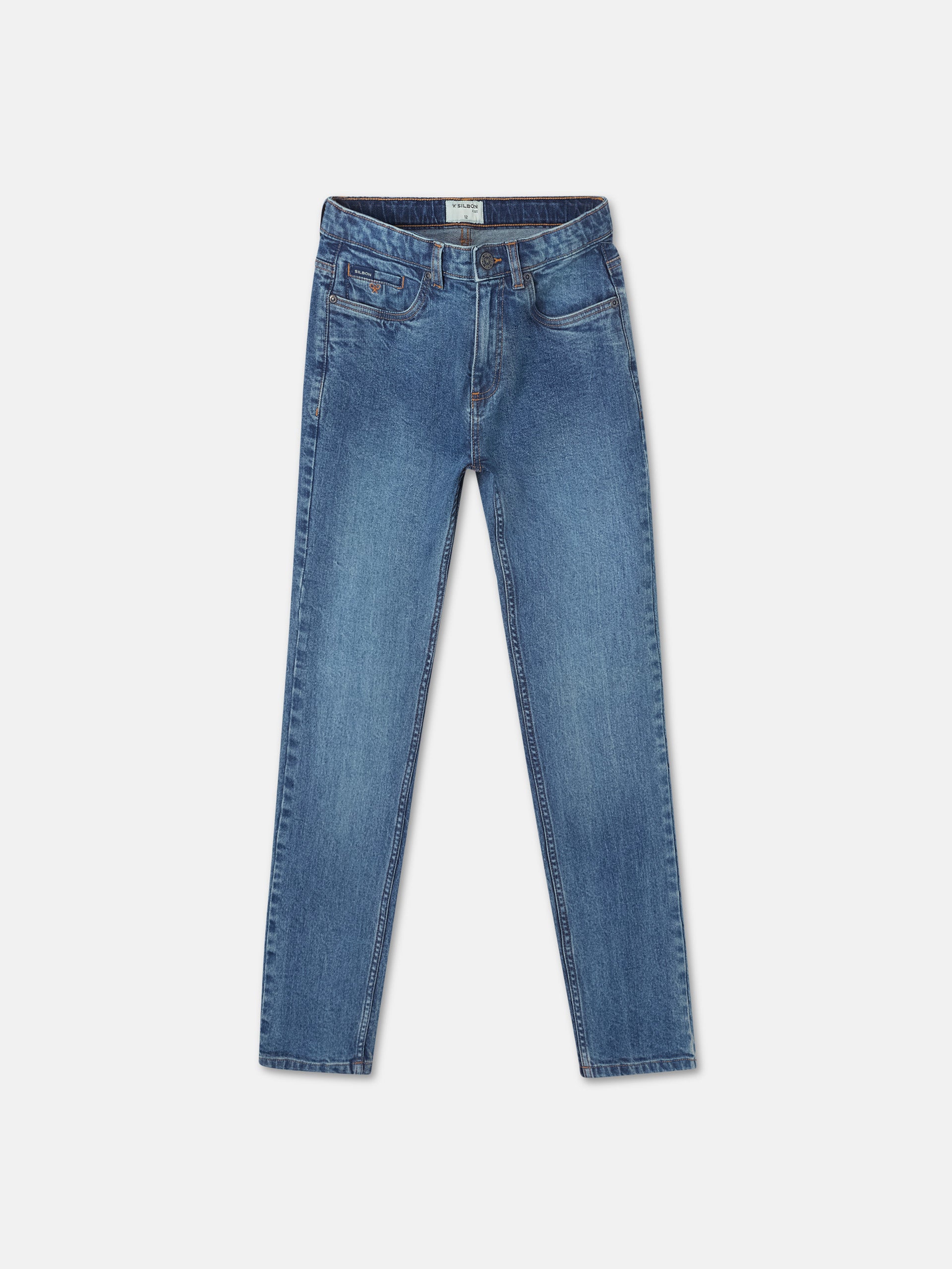 Pantalon jeans kids azul medio