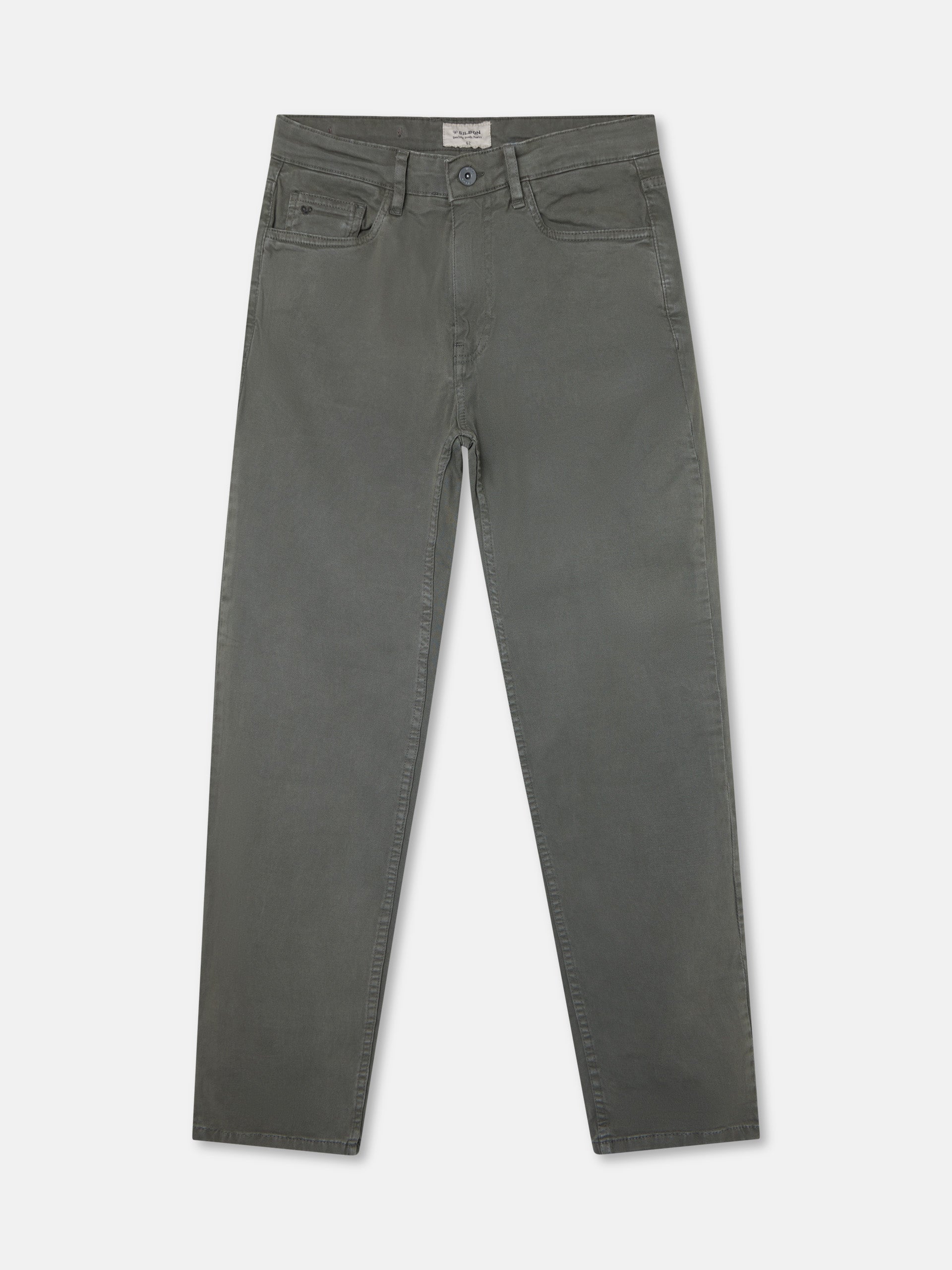 Pantalon sport cinco bolsillos gris oscuro