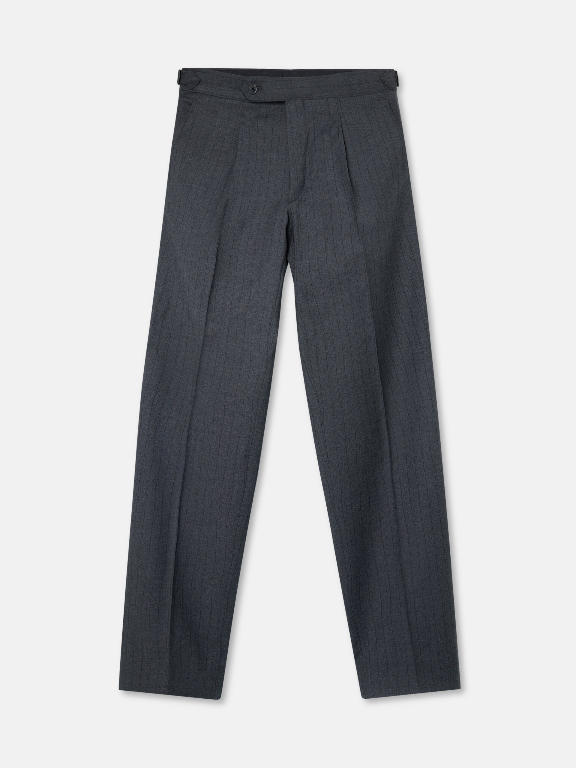 Pantalon traje cruzado diplomatico gris medio