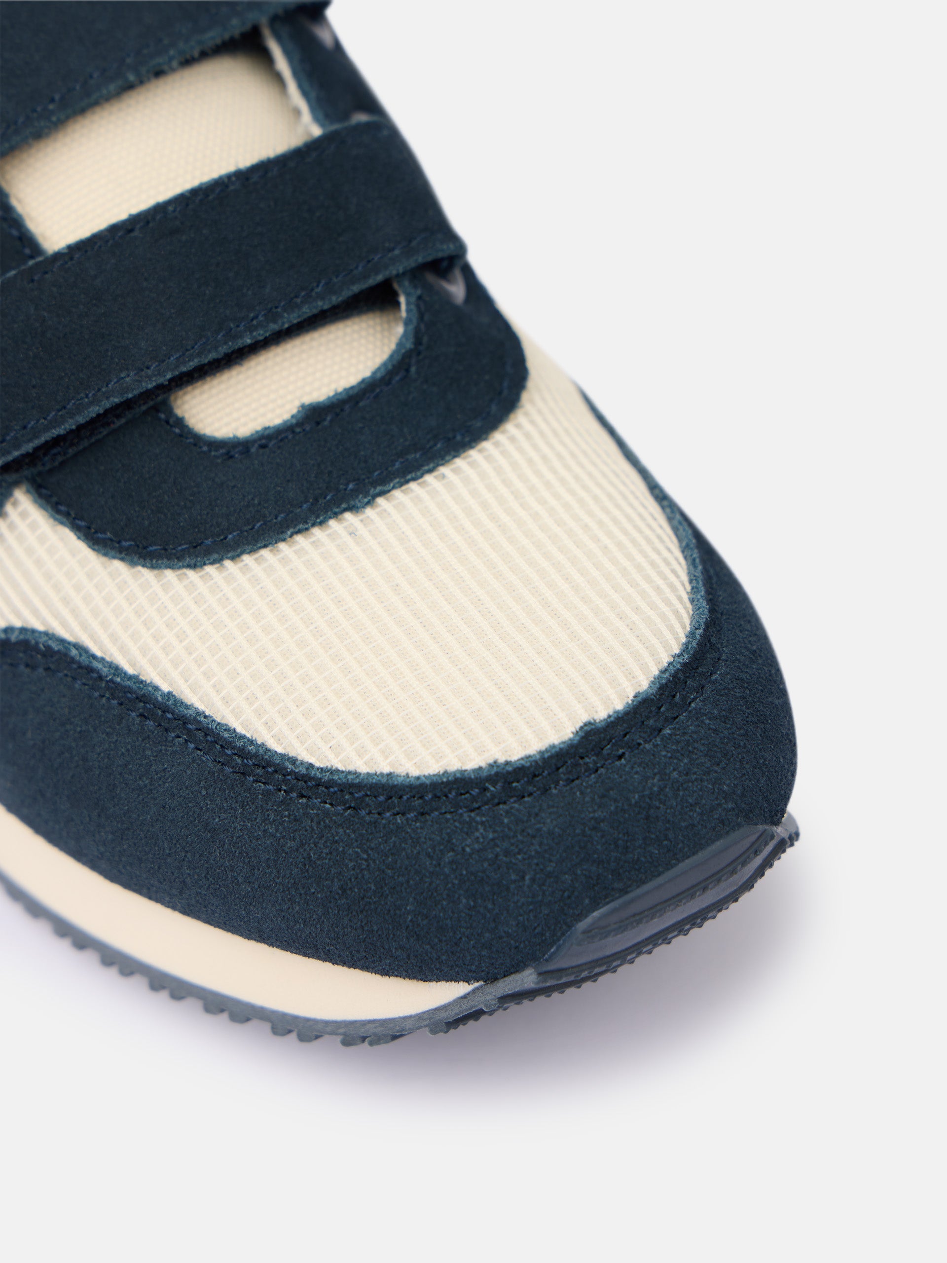 Zapatilla kids running velcro azul beige