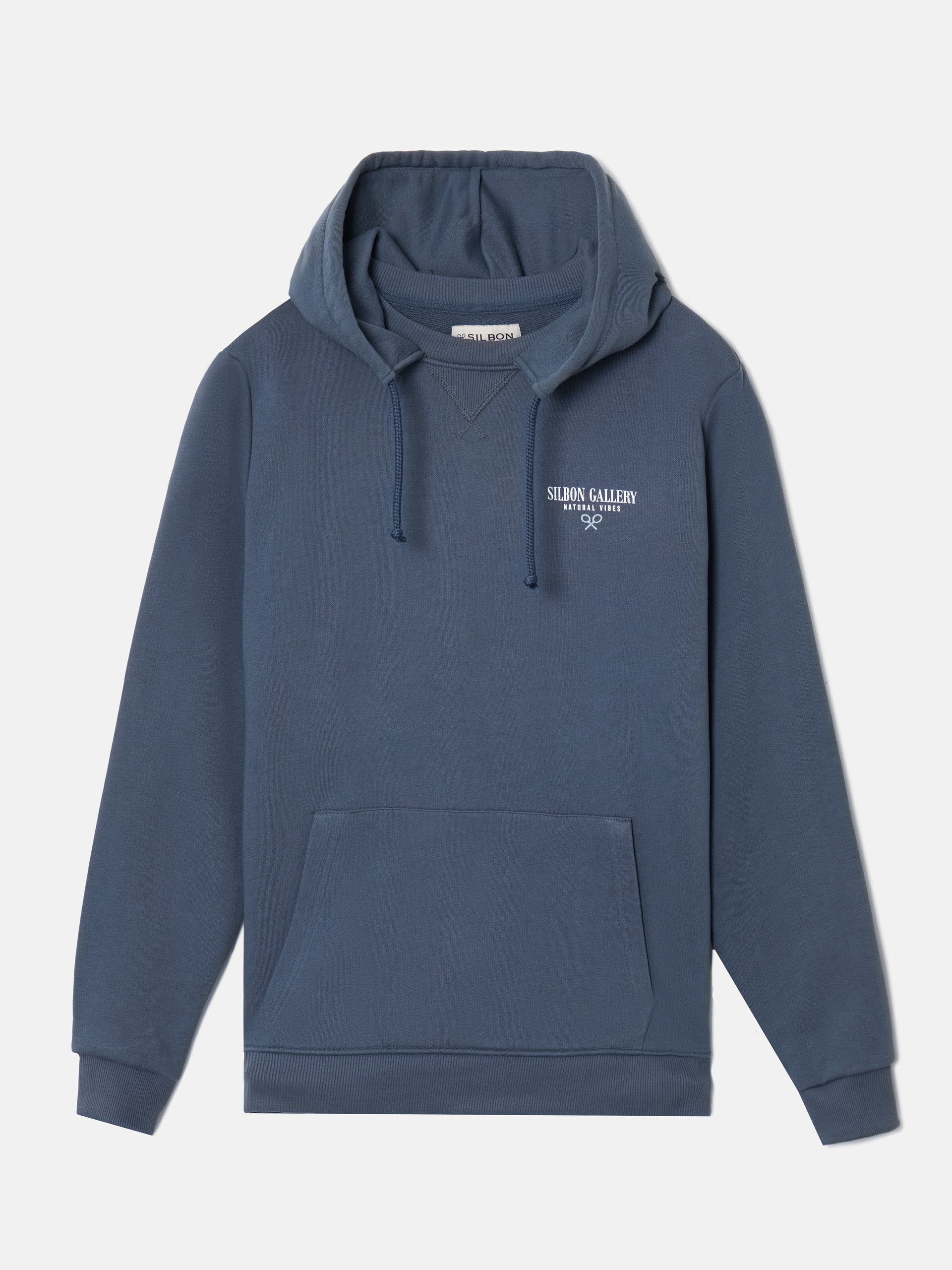 Sudadera capucha silbon gallery azul marino