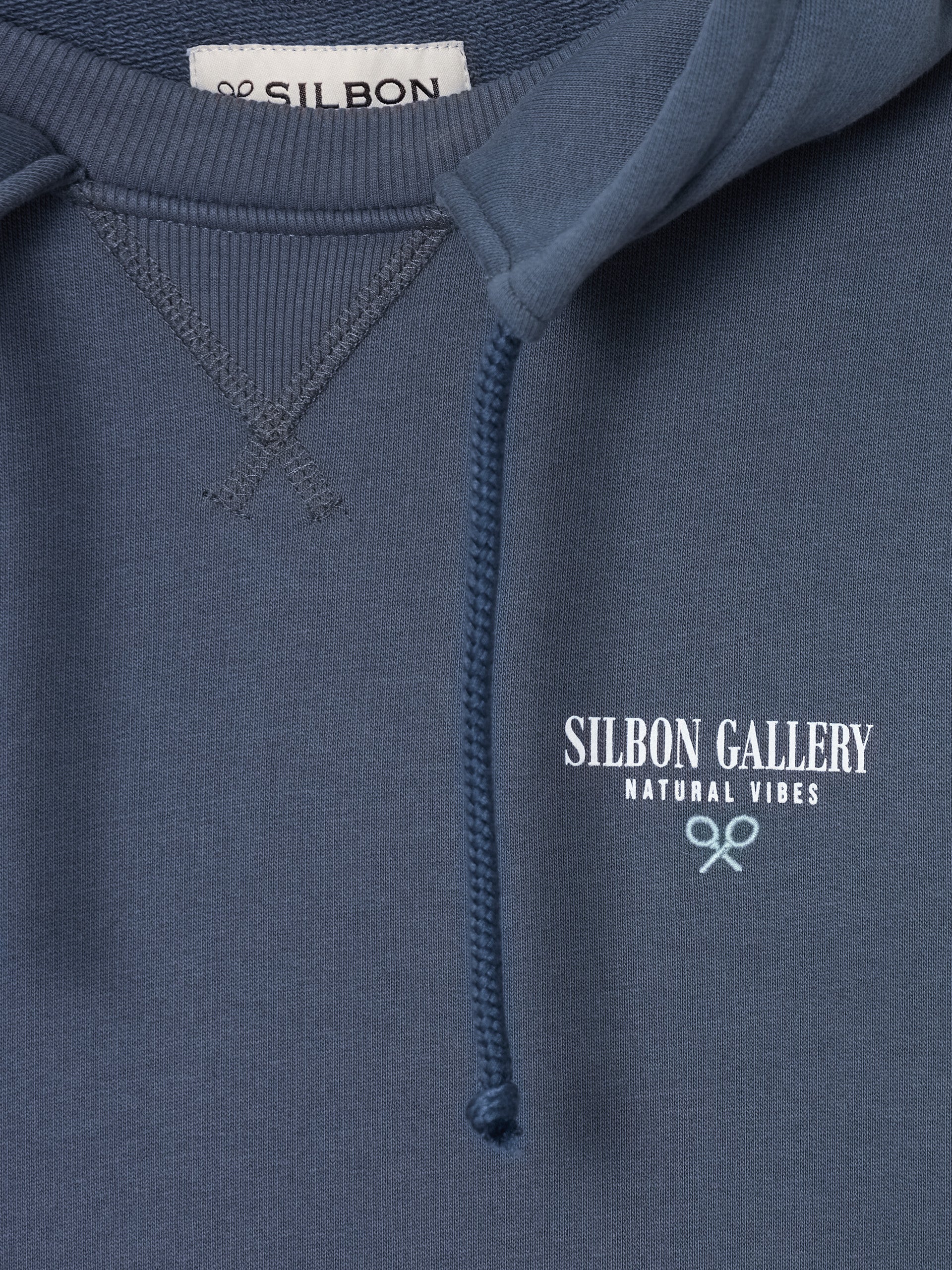 Sudadera capucha silbon gallery azul marino