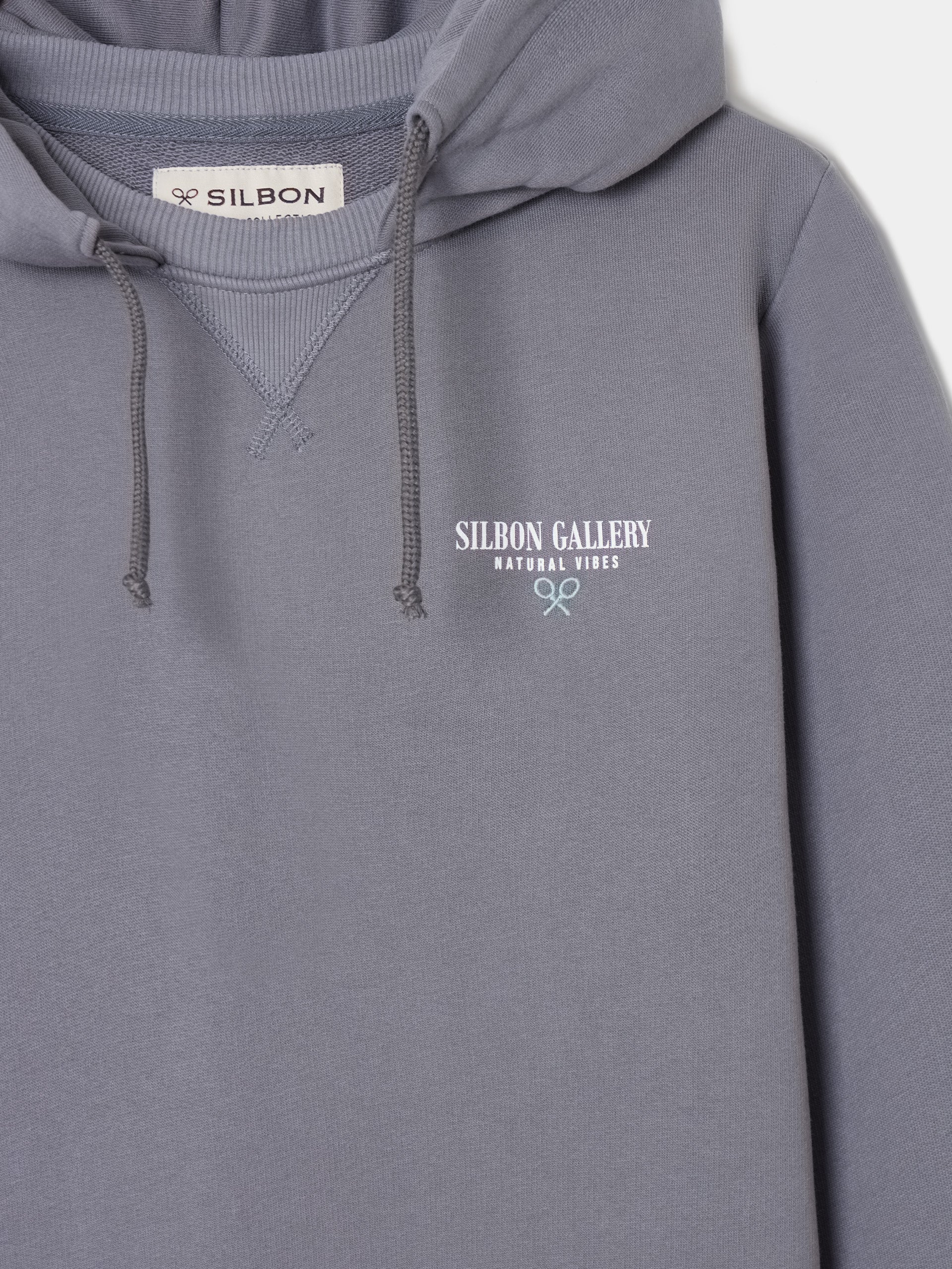 Sudadera capucha silbon gallery gris