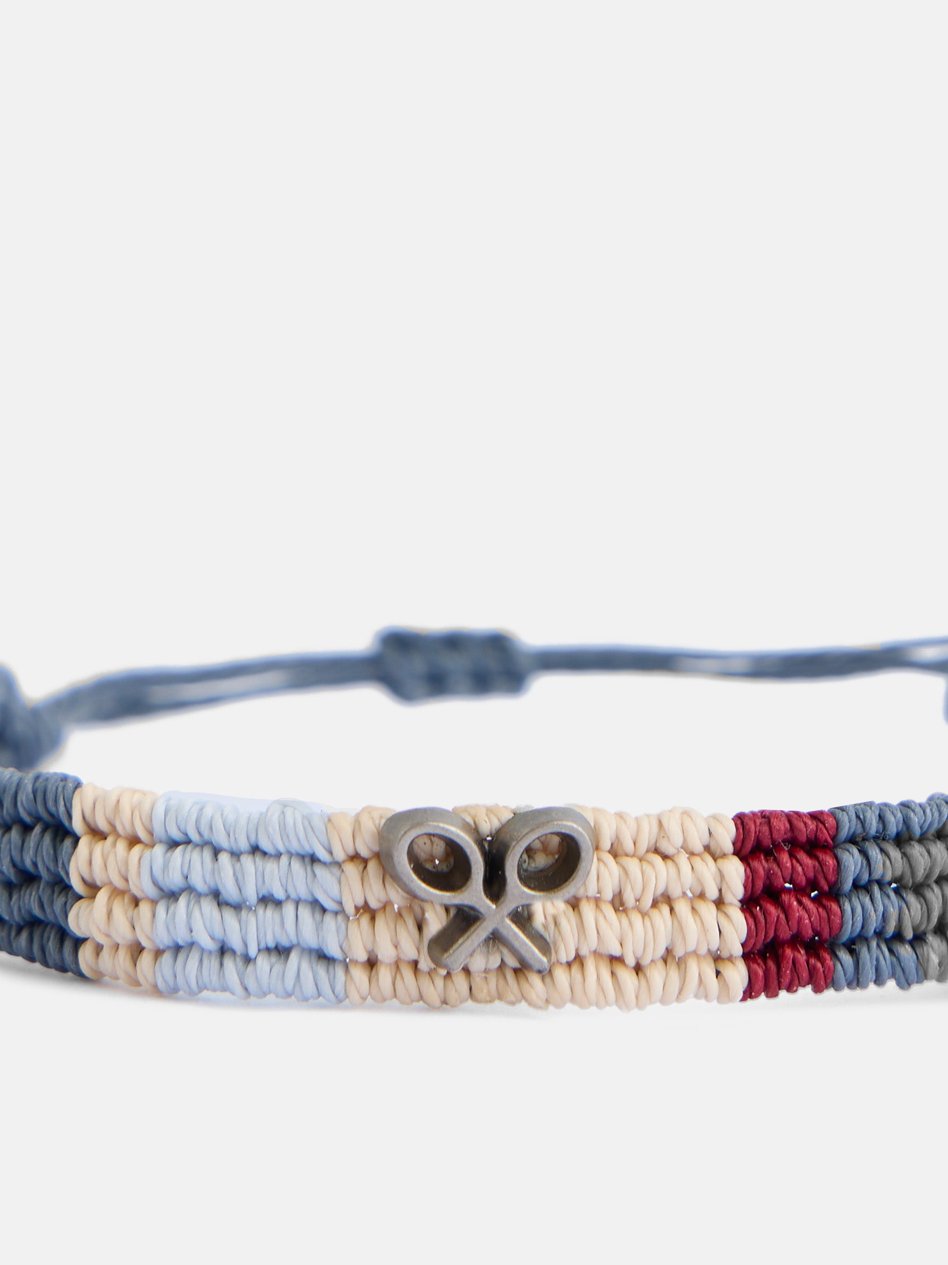 Pulsera cuerda trenzada azul