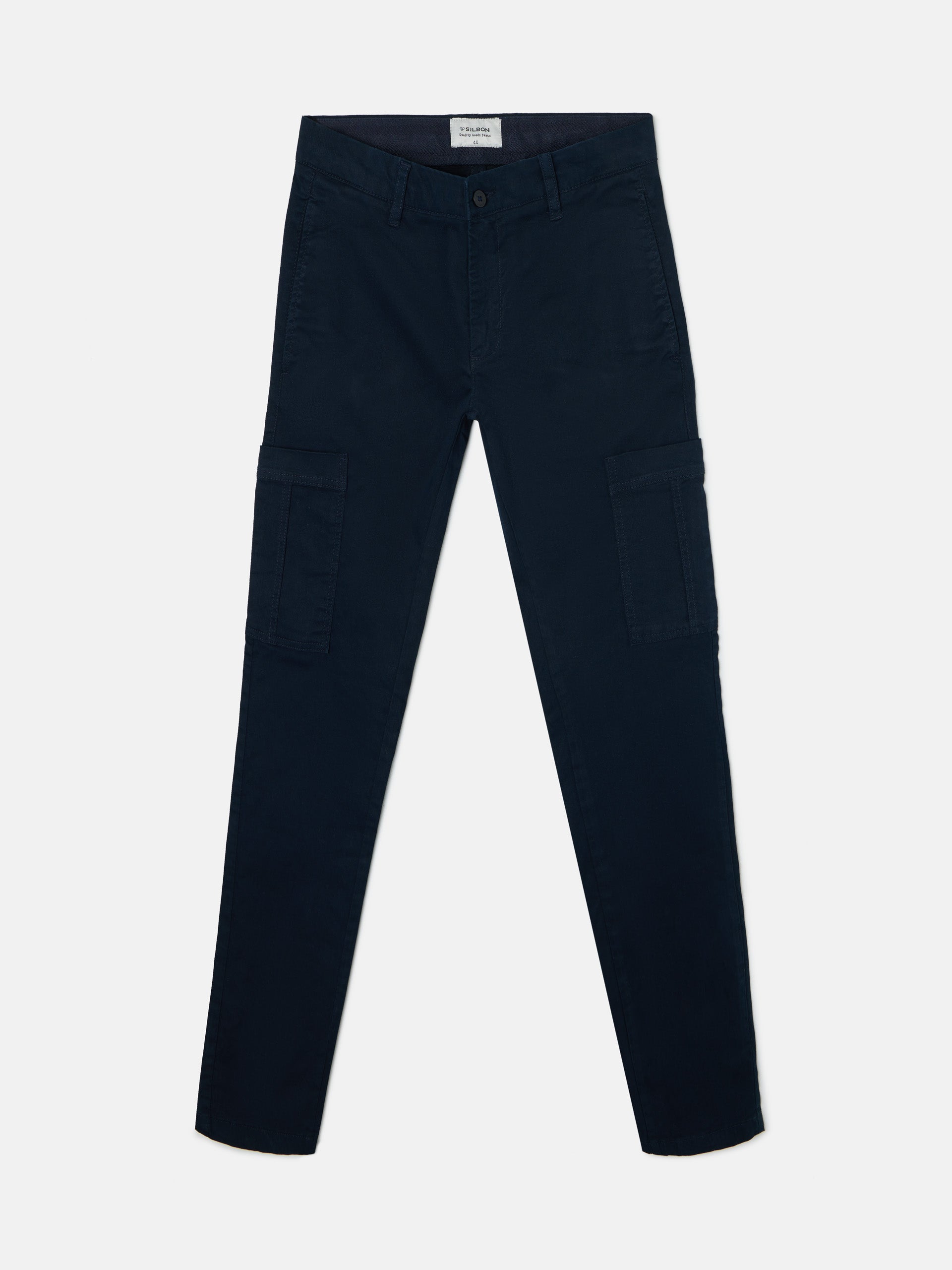 Pantalon sport cargo azul marino