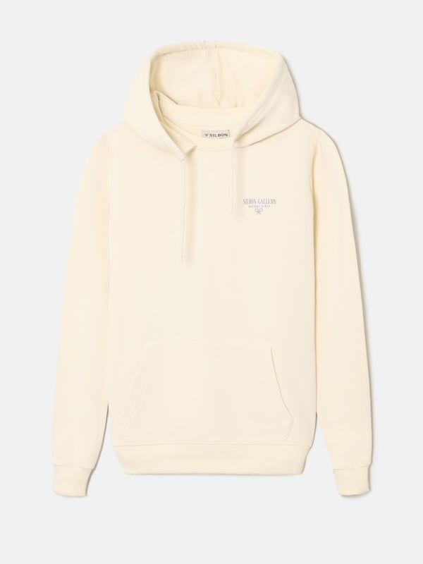 Sudadera capucha silbon gallery crema